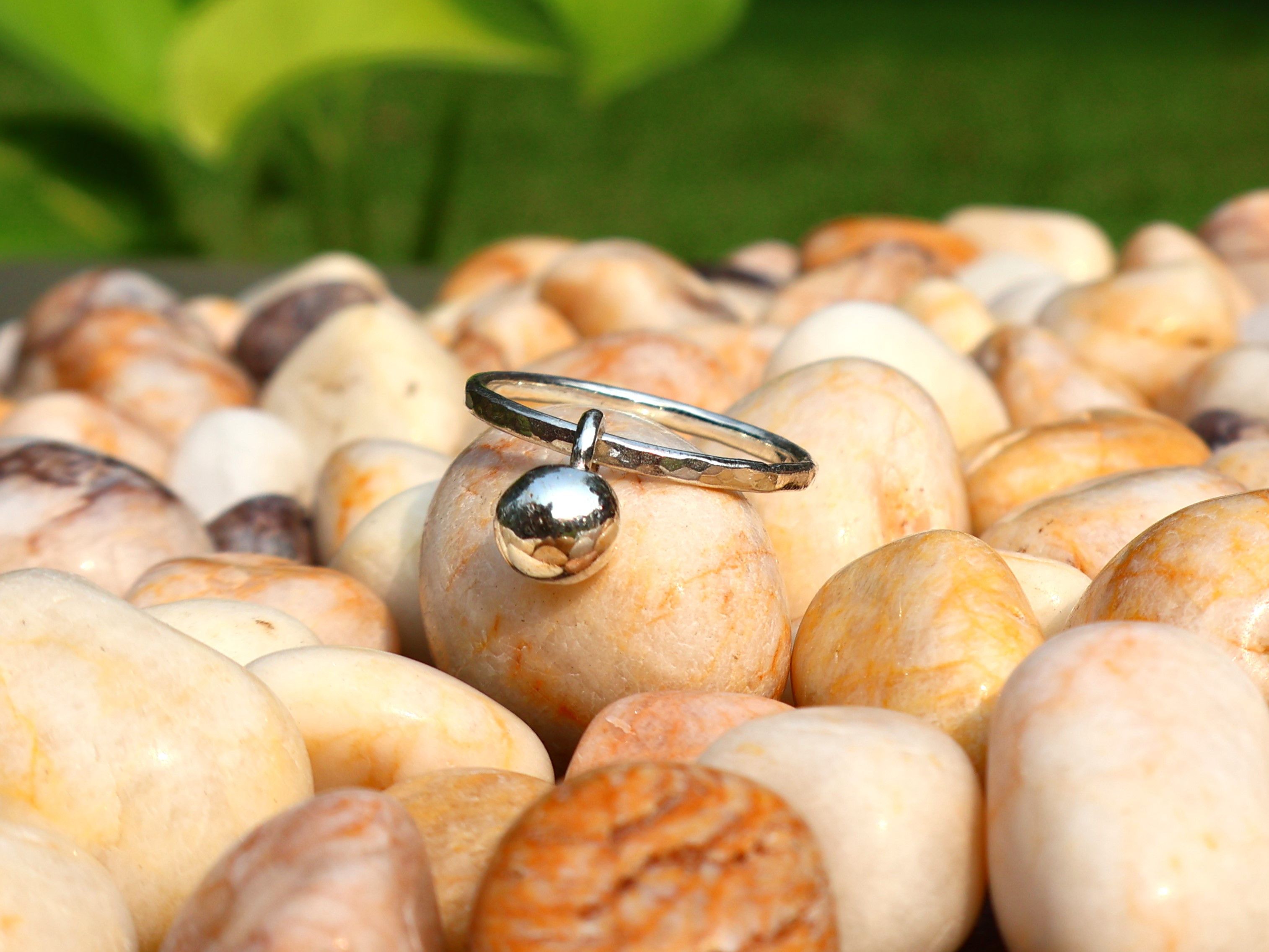 Handmade Ball Ring, 925 Sterling Silver Jewelry, Handmade Women Ring Size ONE SIZE - 1 Thumbnail