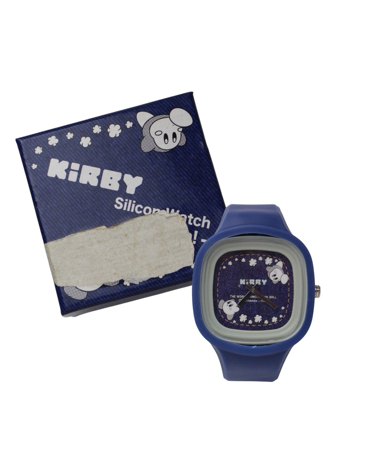 Vintage 2010S KIRBY SILICONE WATCH – NINTENDO × HAL DENIM FACE Size ONE SIZE - 1 Thumbnail