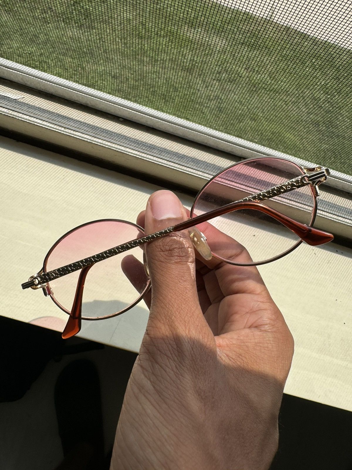 Yves Saint Laurent Vintage Yves Saint Laurent Pink Frames Size ONE SIZE - 2 Thumbnail