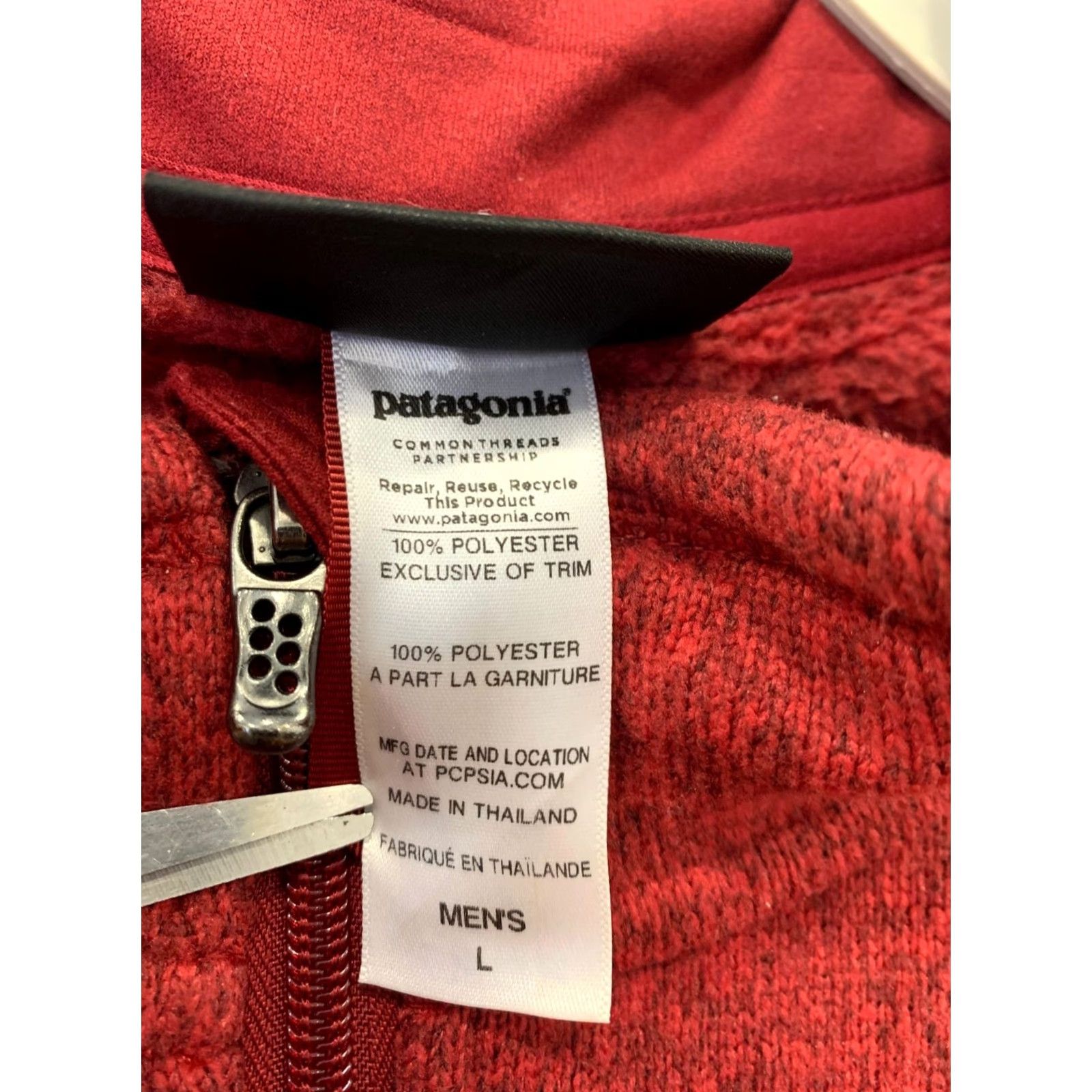 Patagonia Patagonia Better Sweater Full Zip Fleece Jacket Men’s L Red Size US L / EU 52-54 / 3 - 4 Thumbnail