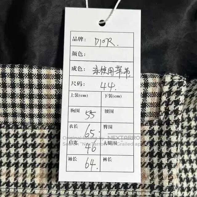 Dior Dior Houndstooth Men's Jacket. Size US S / EU 44-46 / 1 - 5 Thumbnail