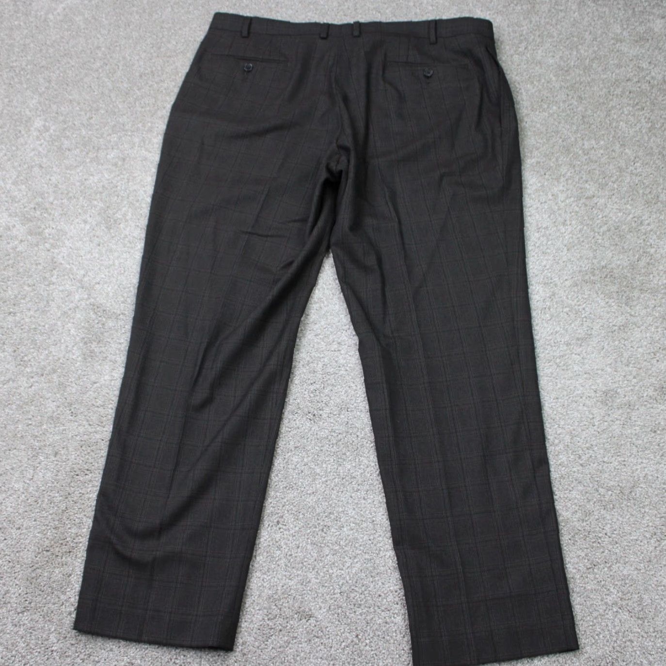 Ralph Lauren LAUREN Ralph Lauren Pants Mens 40x30 Gray Wool/Polyester Flat Front Dress Pants Front Button Zip Size US 40 / EU 56 - 6 Thumbnail