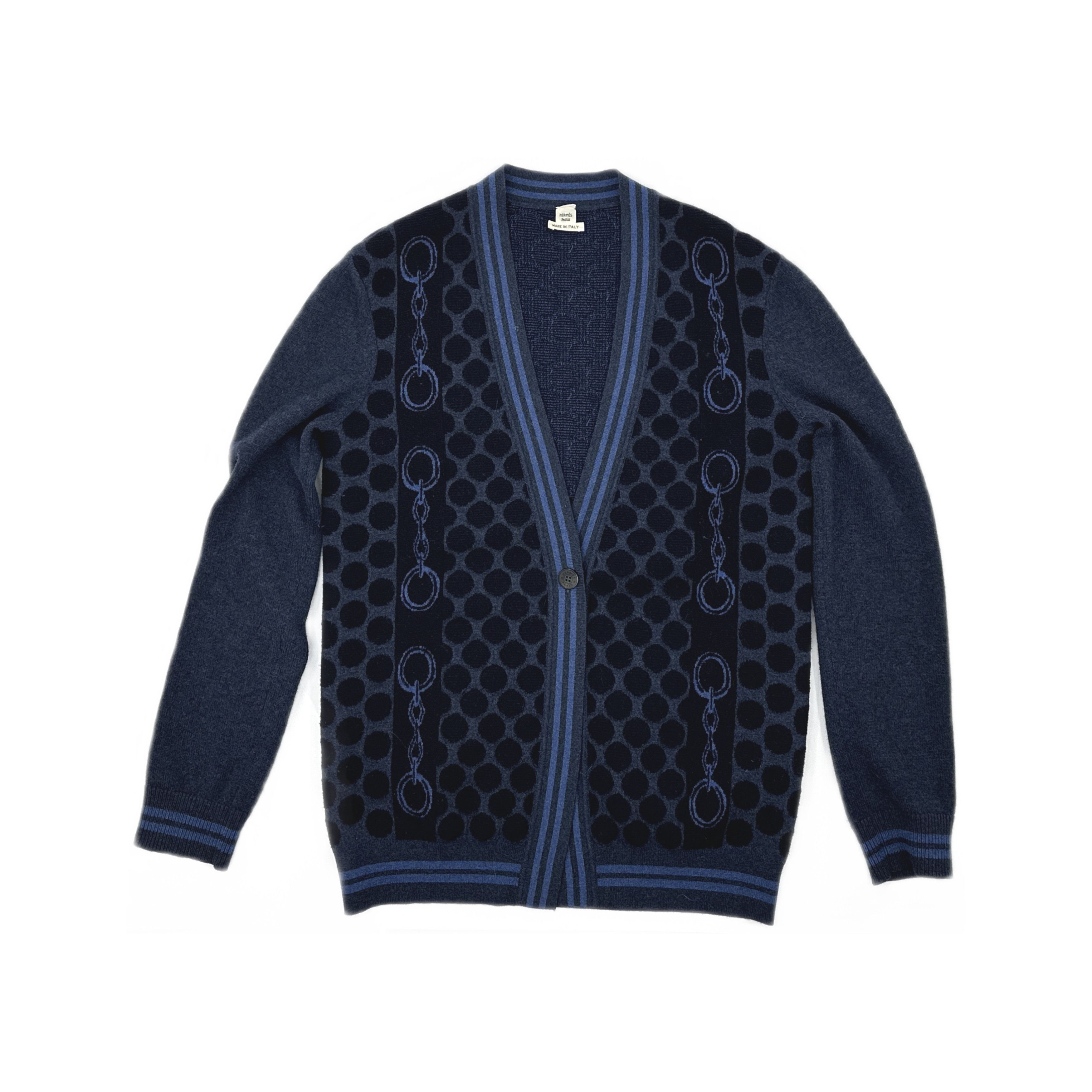 Hermes Hermès Wool Blend Chain Cardigan Size 40 Size M / US 6-8 / IT 42-44 - 1 Thumbnail