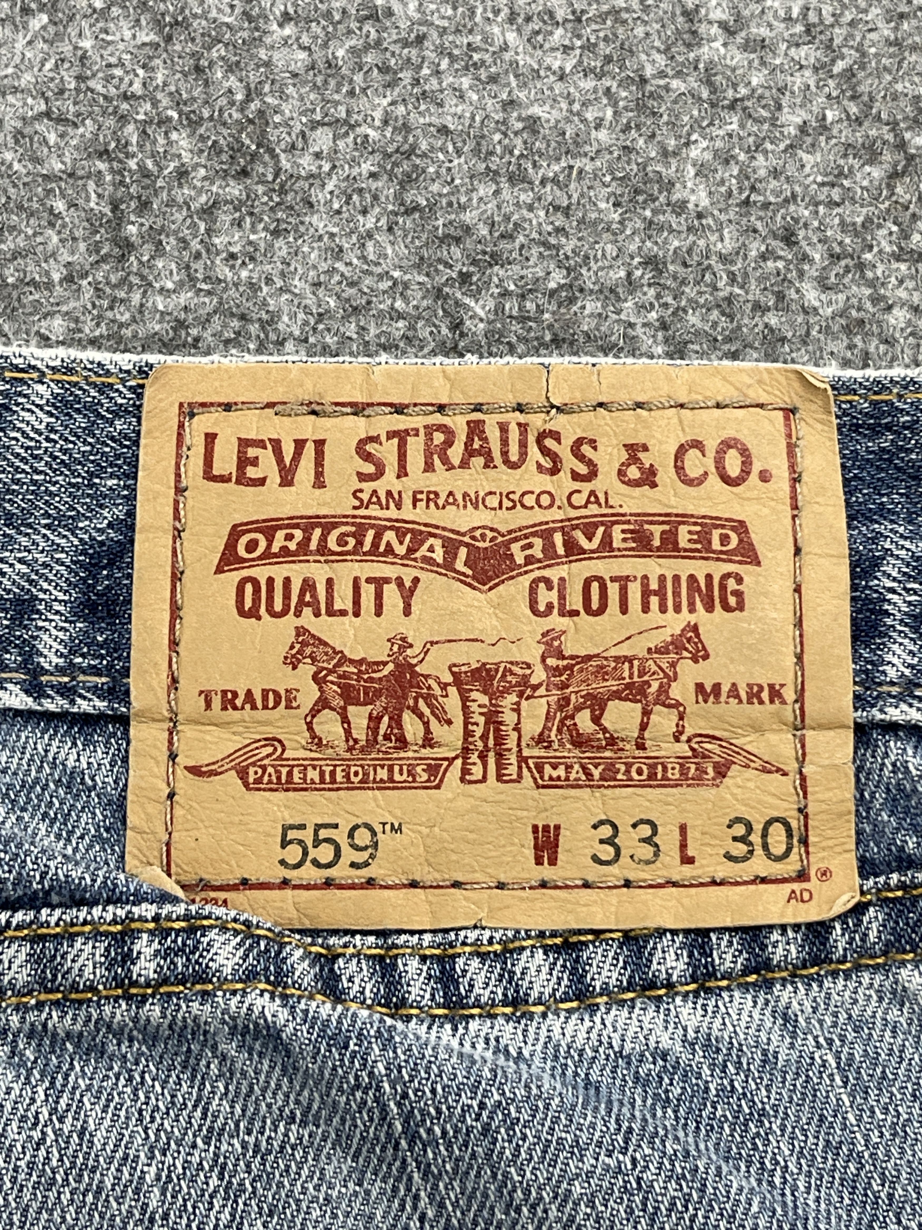 Levi's × Vintage Light Washed Vintage Levis 559 Jeans DP2505 Size US 33 - 5 Thumbnail