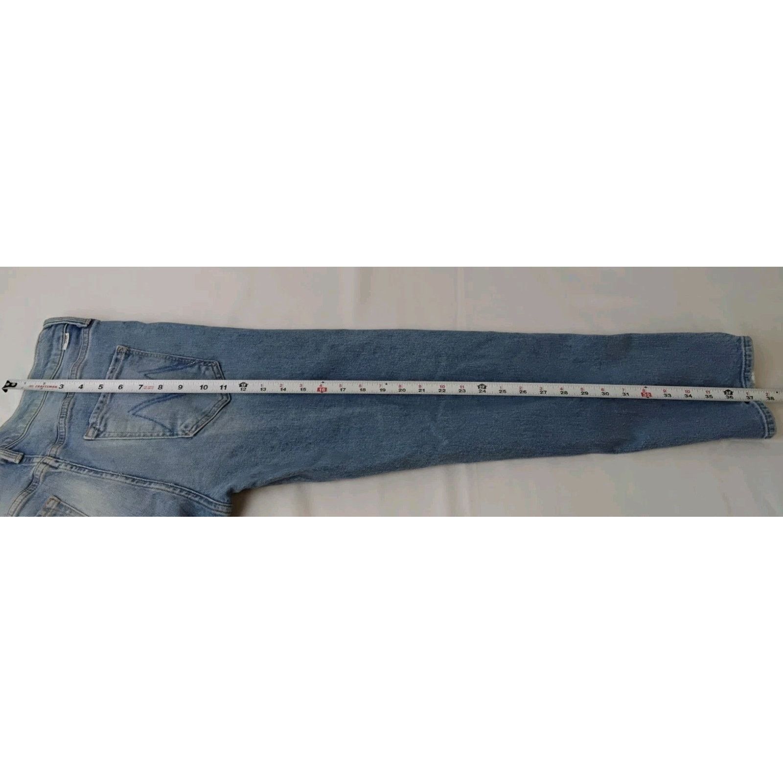 MOTHER Mother The Scrapper Ankle Jeans Women's 28" Light Wash Denim Size 28" / US 6 / IT 42 - 18 Thumbnail