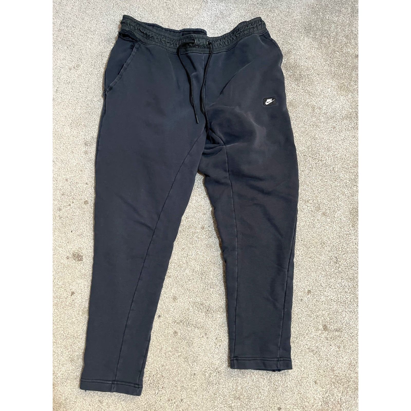 Nike Nike Modern Sweatpants Joggers Mens L Black Pockets Elastic Waist Fleece 805168-010 Sportswear Casual Activewear Trousers Size US 33 - 2 Thumbnail