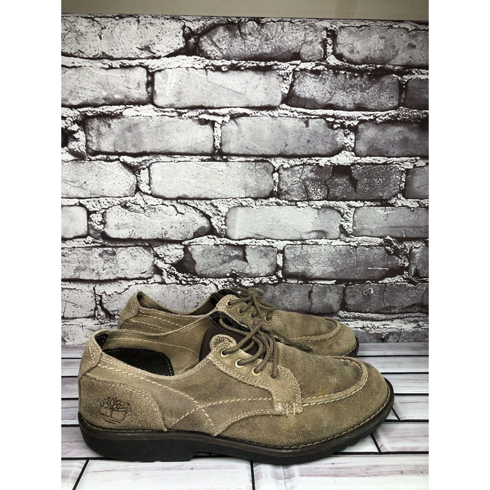 Timberland Timberland Earth Keepers Taupe Oxfords Moc Toe Lace Up Shoes Size US 8.5 / EU 41-42 - 10 Thumbnail