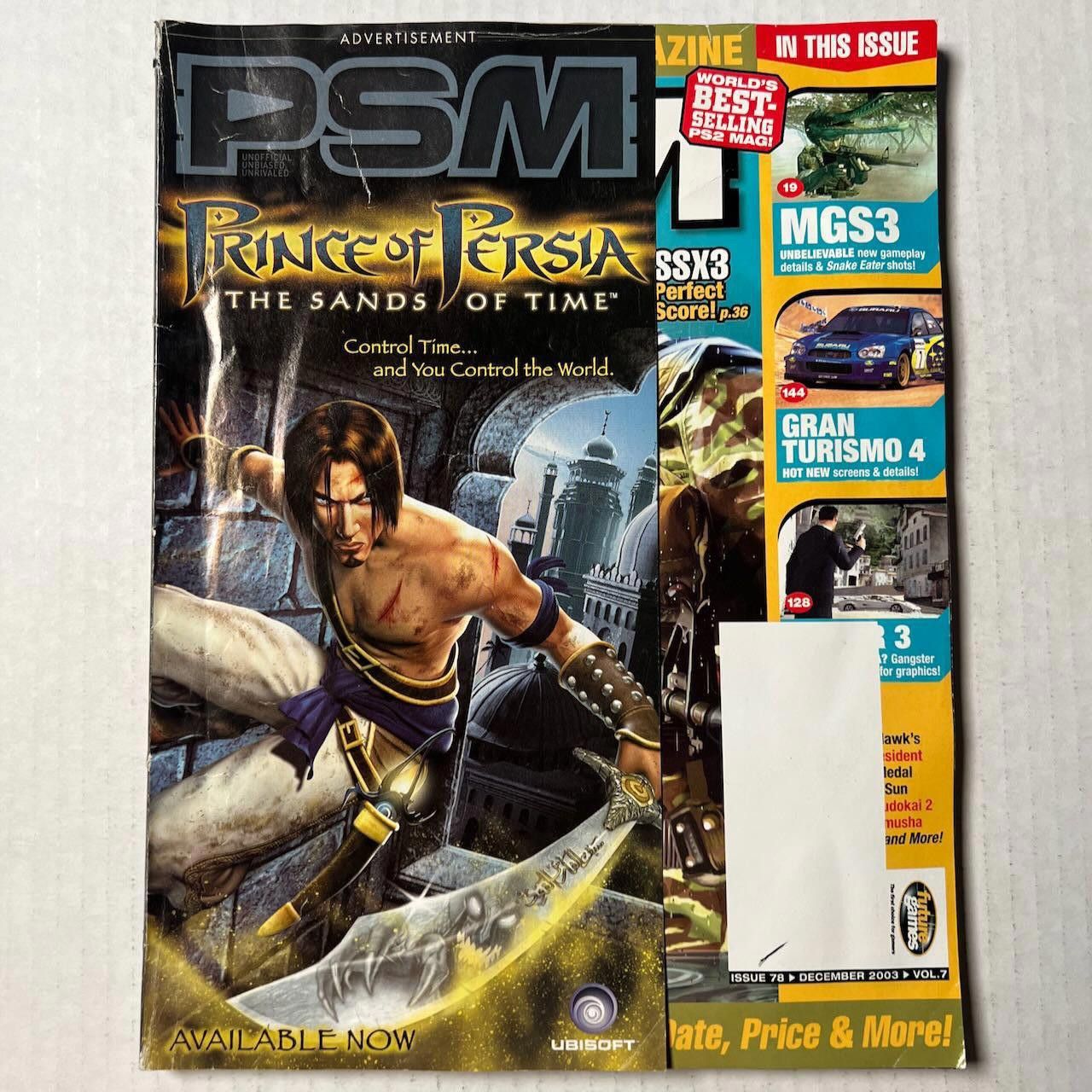 Playstation PSM Magazine #78 DEC 2003 SOCOM II Prince of Persia Size ONE SIZE - 2 Thumbnail