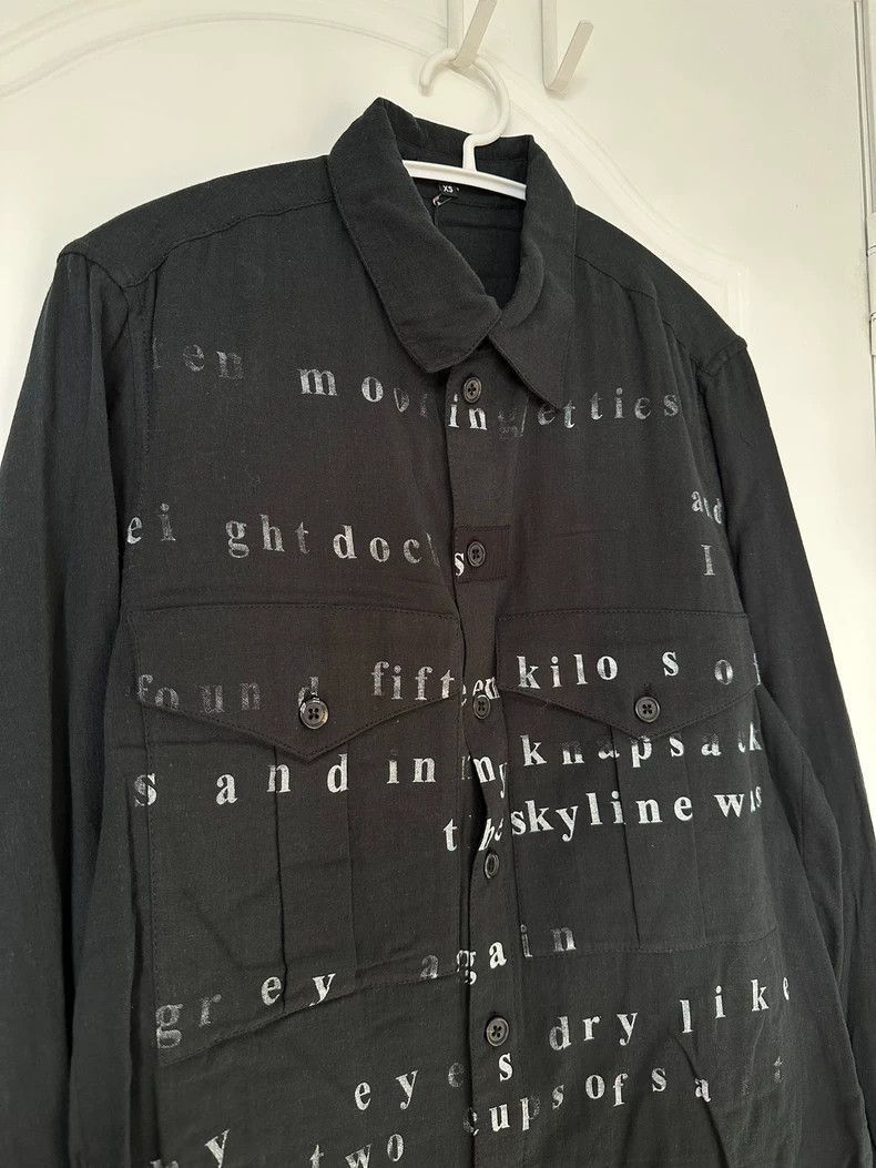 Other Ann Demeulemeester ann demeulemeester black letter print s Size US XS / EU 42 / 0 - 3 Thumbnail