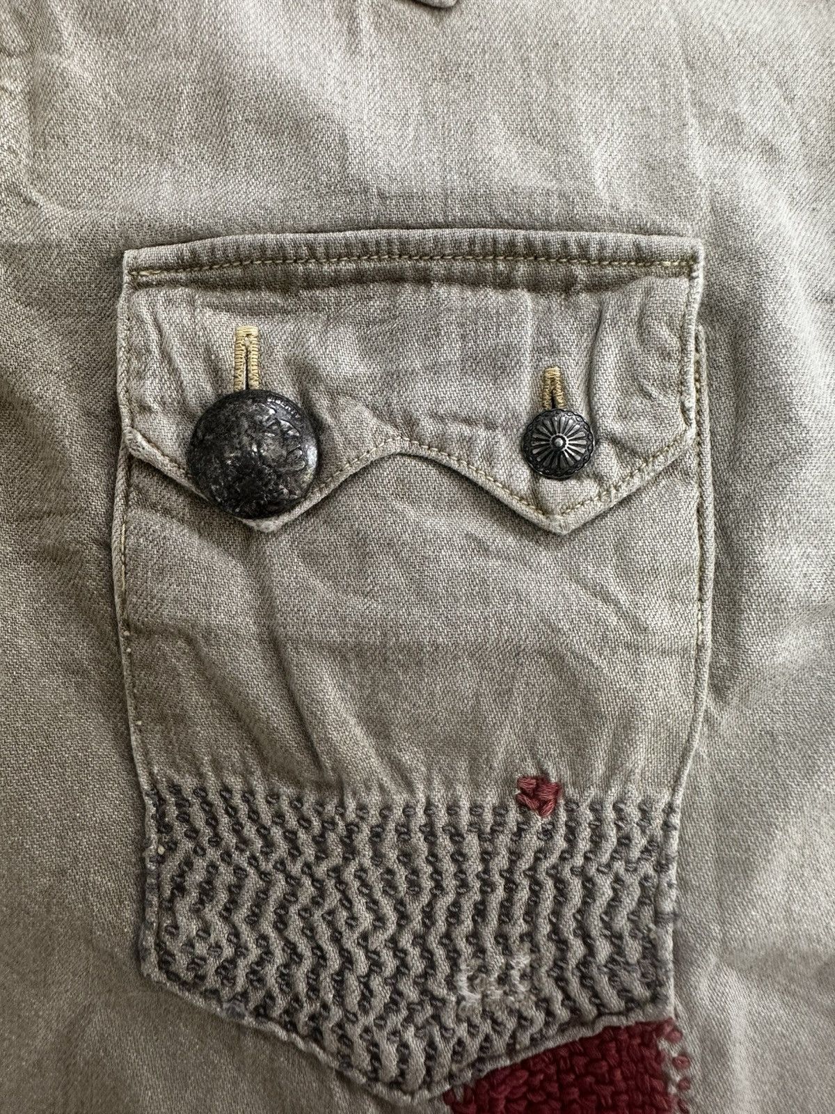 Kapital Kapital summer 2012 indigo indio boro western shirt Size US XL / EU 56 / 4 - 10 Thumbnail