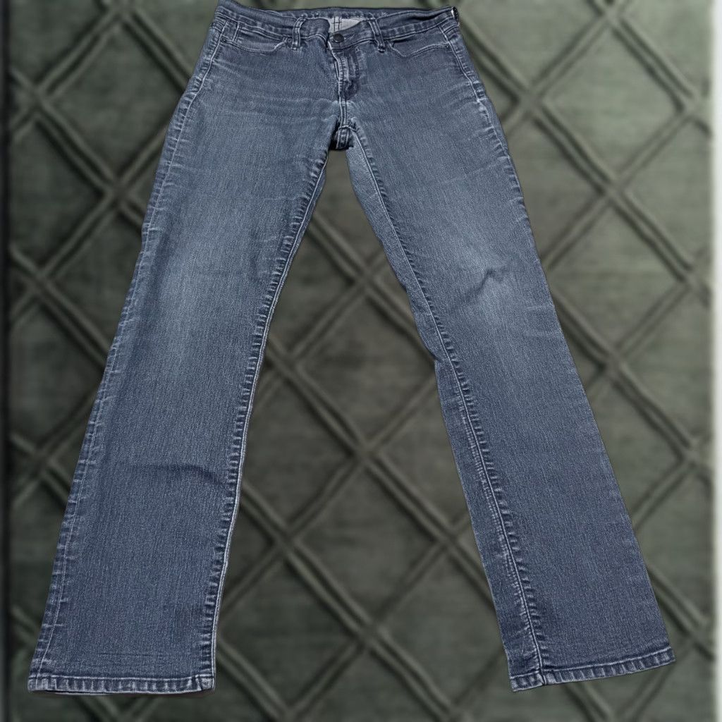 Calvin Klein Calvin Klein Jeans Women’s Dark Wash Denim Stretch Fit Classic Straight Jeans 8 Blue 5-Pocket Design Mens? No — Womens Size 30" / US 8 / IT 44 - 1 Thumbnail