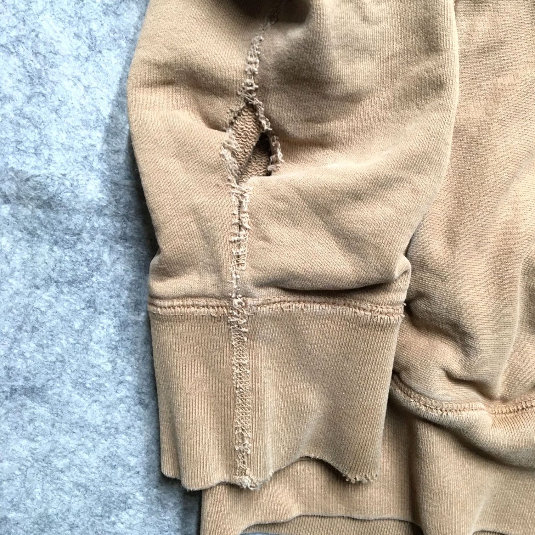 3sixteen 3sixteen Heavyweight Terry Hoodie Mens XL Brown Premium Essential Distressed Size US XL / EU 56 / 4 - 5 Thumbnail