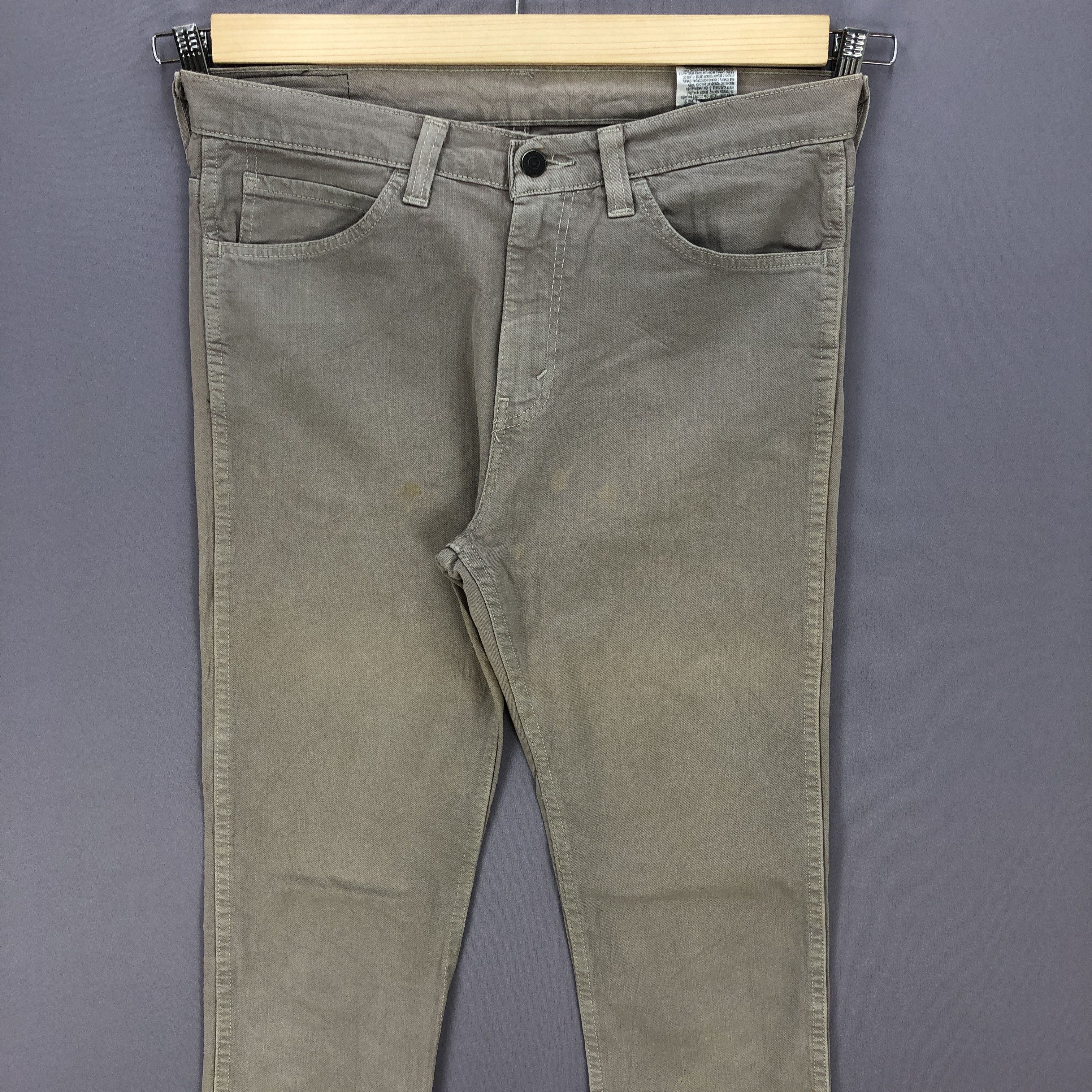 Levi's × Vintage Vintage Levis Slim Tapered Skinny Brown Jeans Levi's Denim Size US 35 - 3 Thumbnail