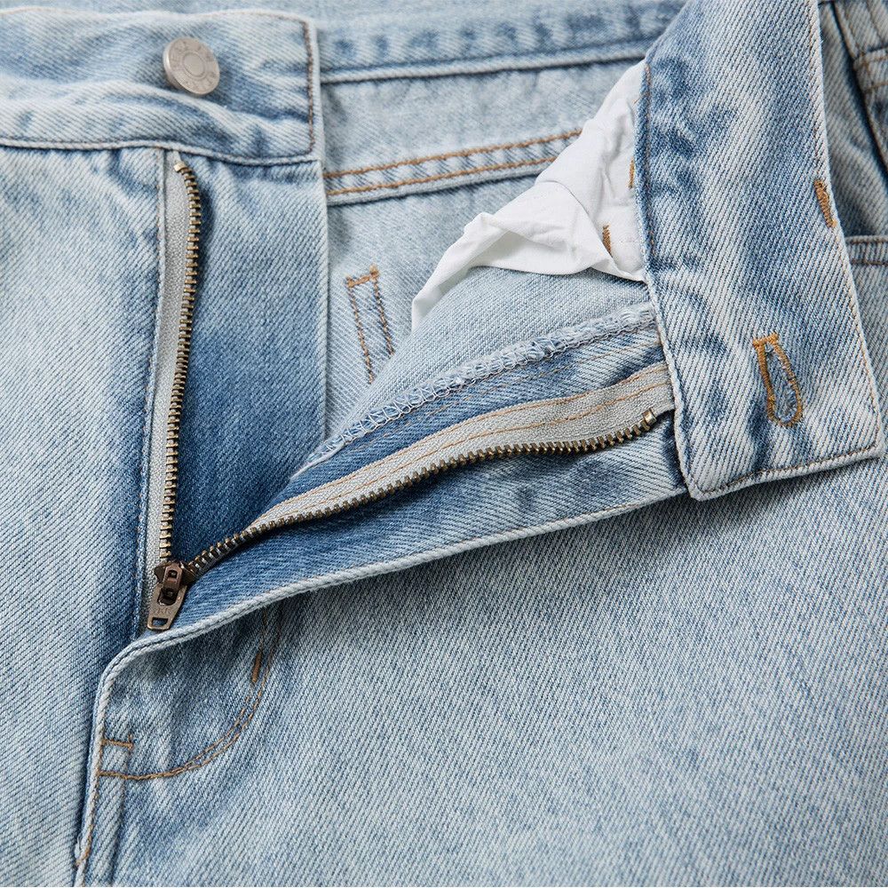 Jean Men's street punk distressed washed loose scimitar jeans Size US 32 / EU 48 - 4 Thumbnail