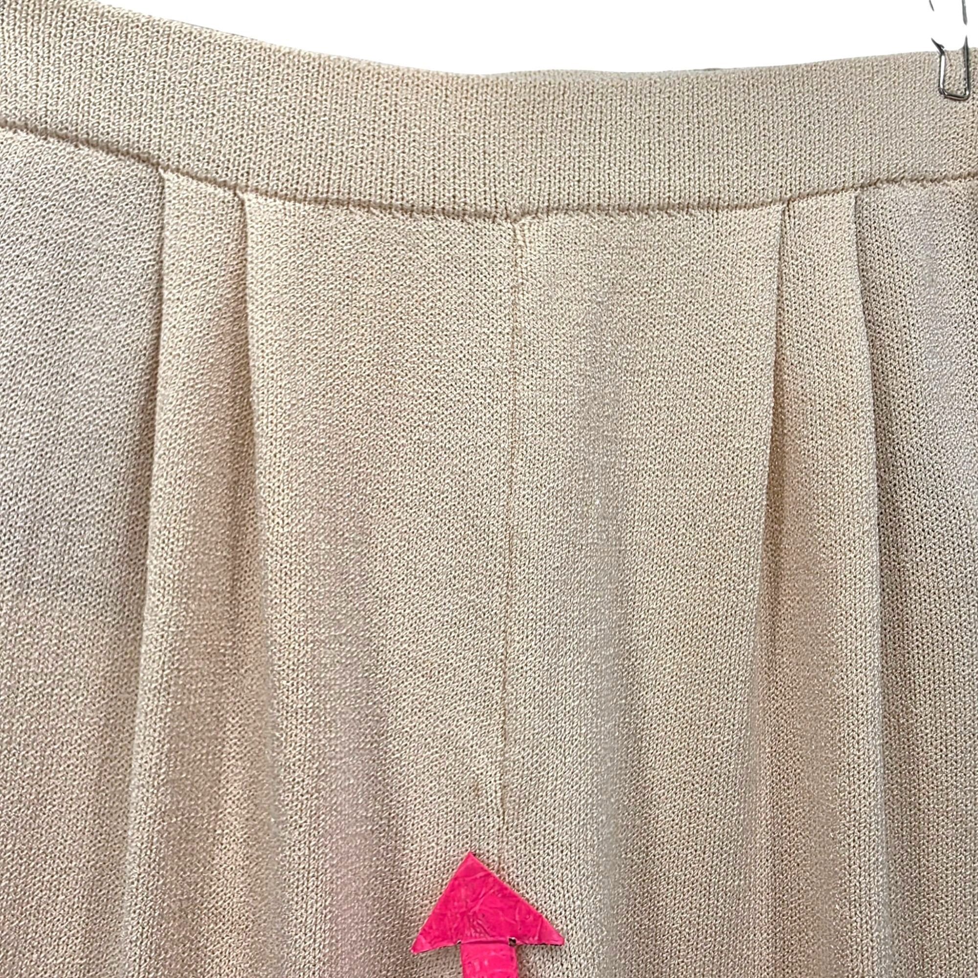 St. John Vintage St. John Basics Womens 14 Pants Ivory Santana Knit Size 36" / US 14 / IT 50 - 6 Thumbnail