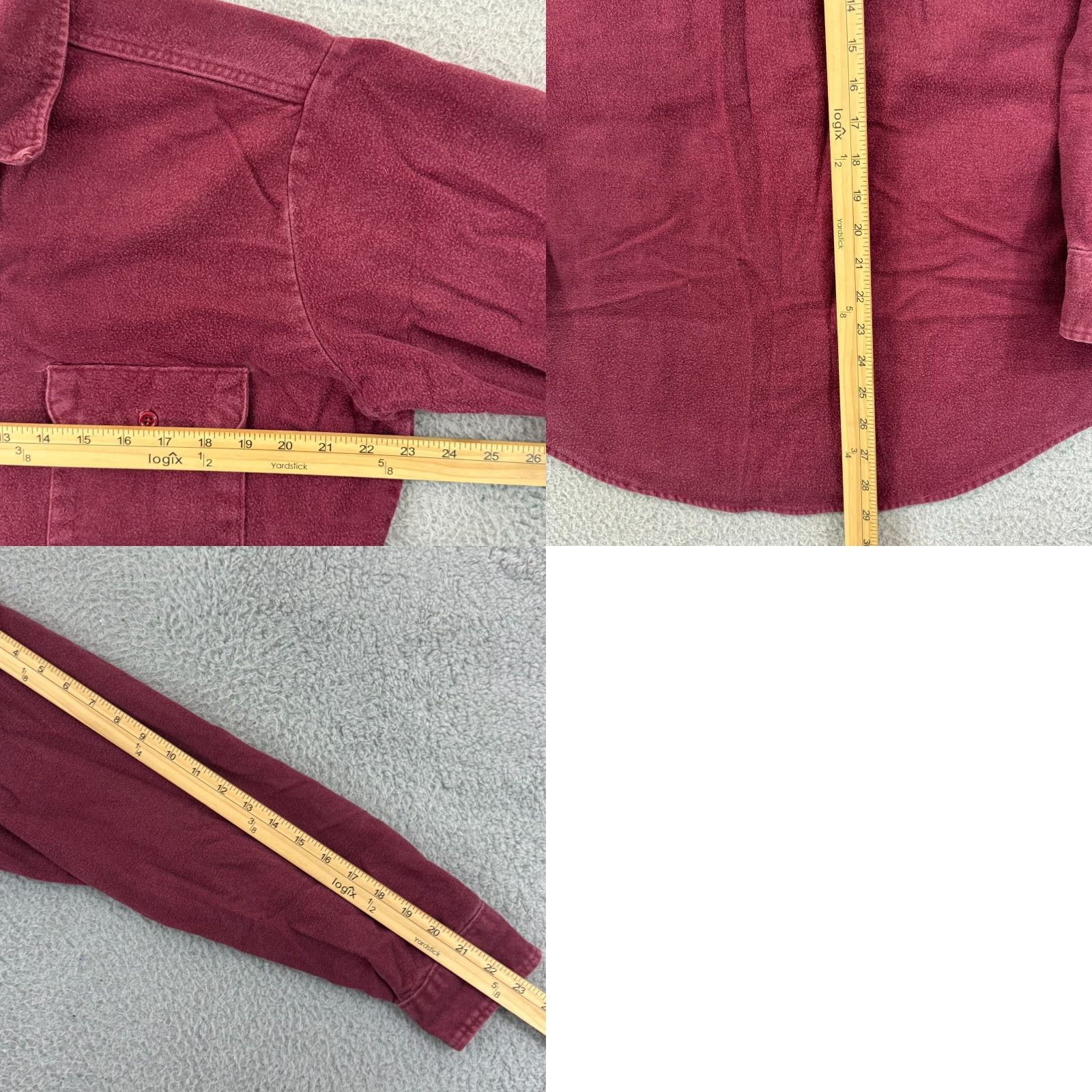 Vintage VINTAGE Five Brother Shirt Mens L Red Long Sleeve 90s Chamois Button Pockets Size US L / EU 52-54 / 3 - 8 Thumbnail