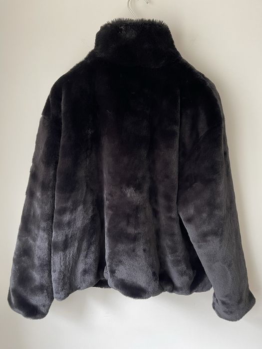 Nike Nike Big Swoosh Faux Fur Jacket | Grailed