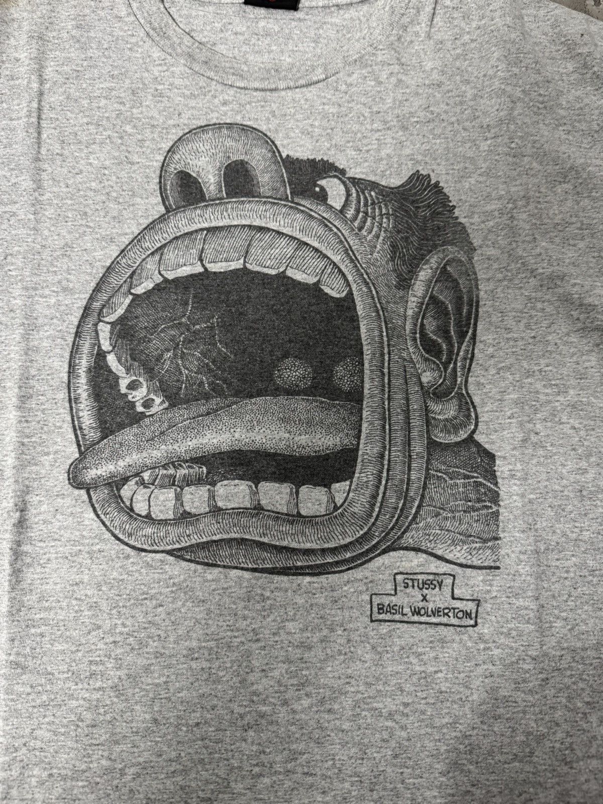 Stussy VINTAGE 00’S STUSSY X BASIL WOLVERTON T-SHIRT Size US M / EU 48-50 / 2 - 3 Thumbnail