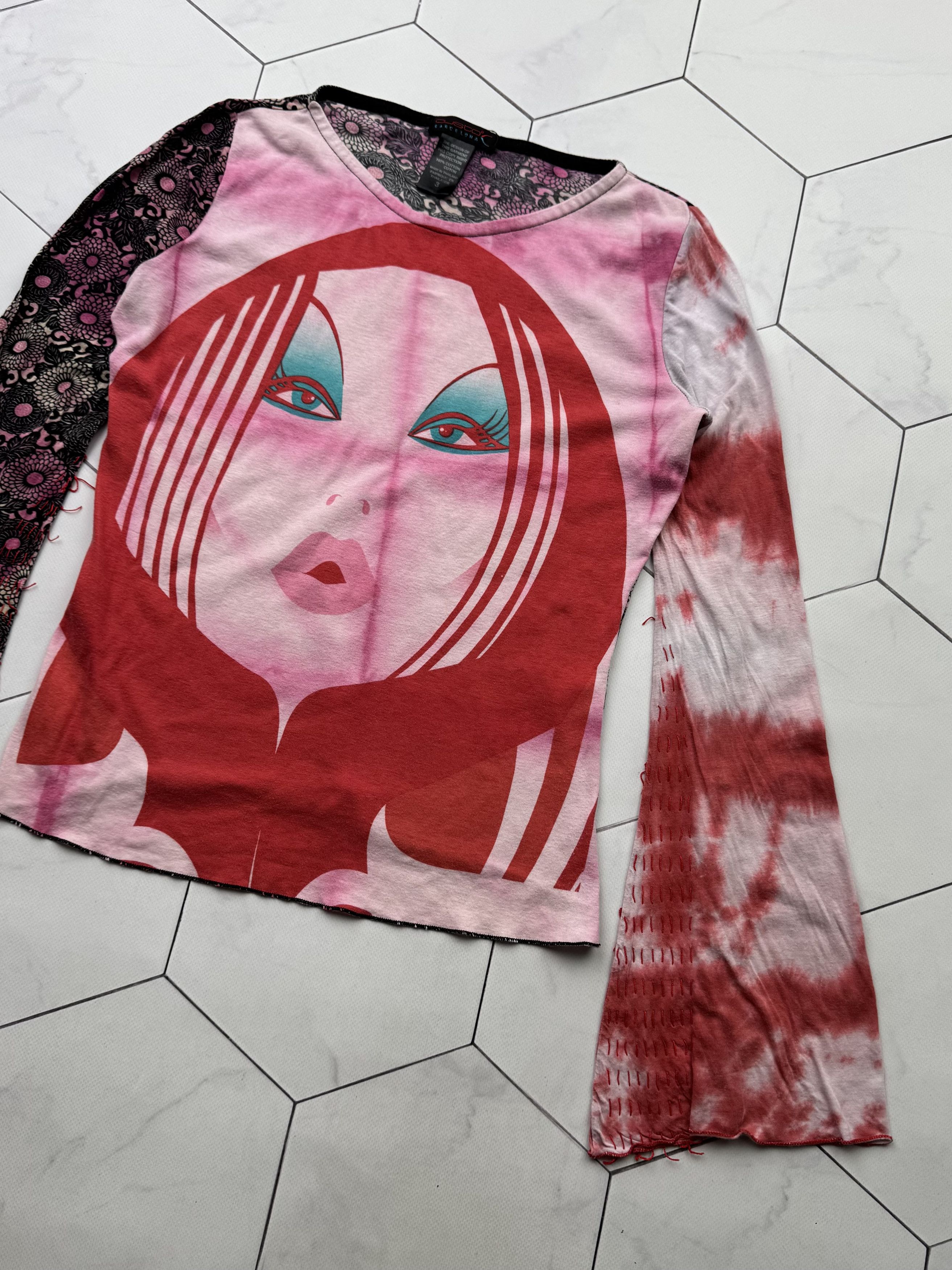 Custo Barcelona Custo Barcelona Vintage Cropped Blouse (B155) Size S / US 4 / IT 40 - 3 Thumbnail