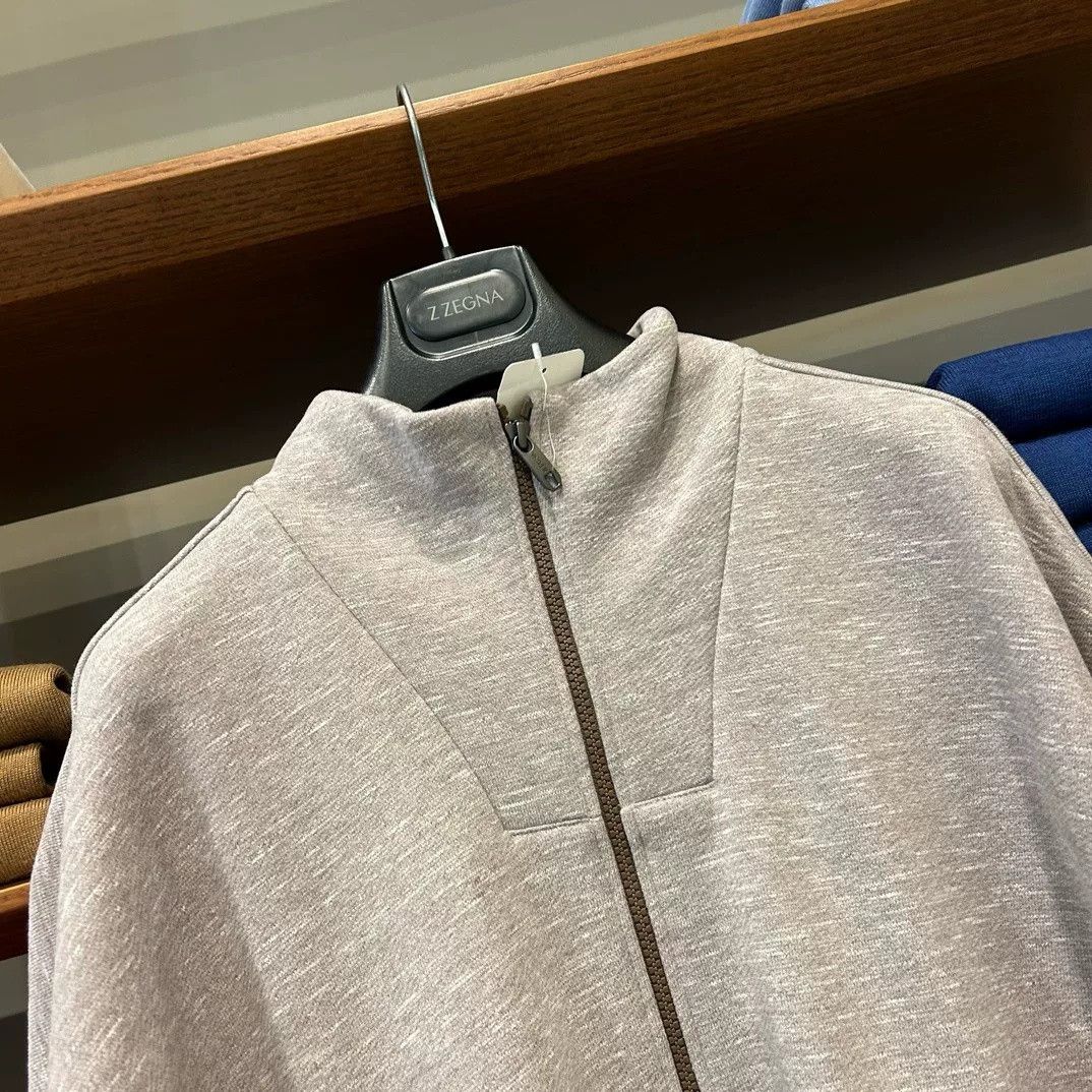 Z Zegna Z Zegna Thick Zip-Up Sweatshirt Jacket Size US L / EU 52-54 / 3 - 2 Thumbnail