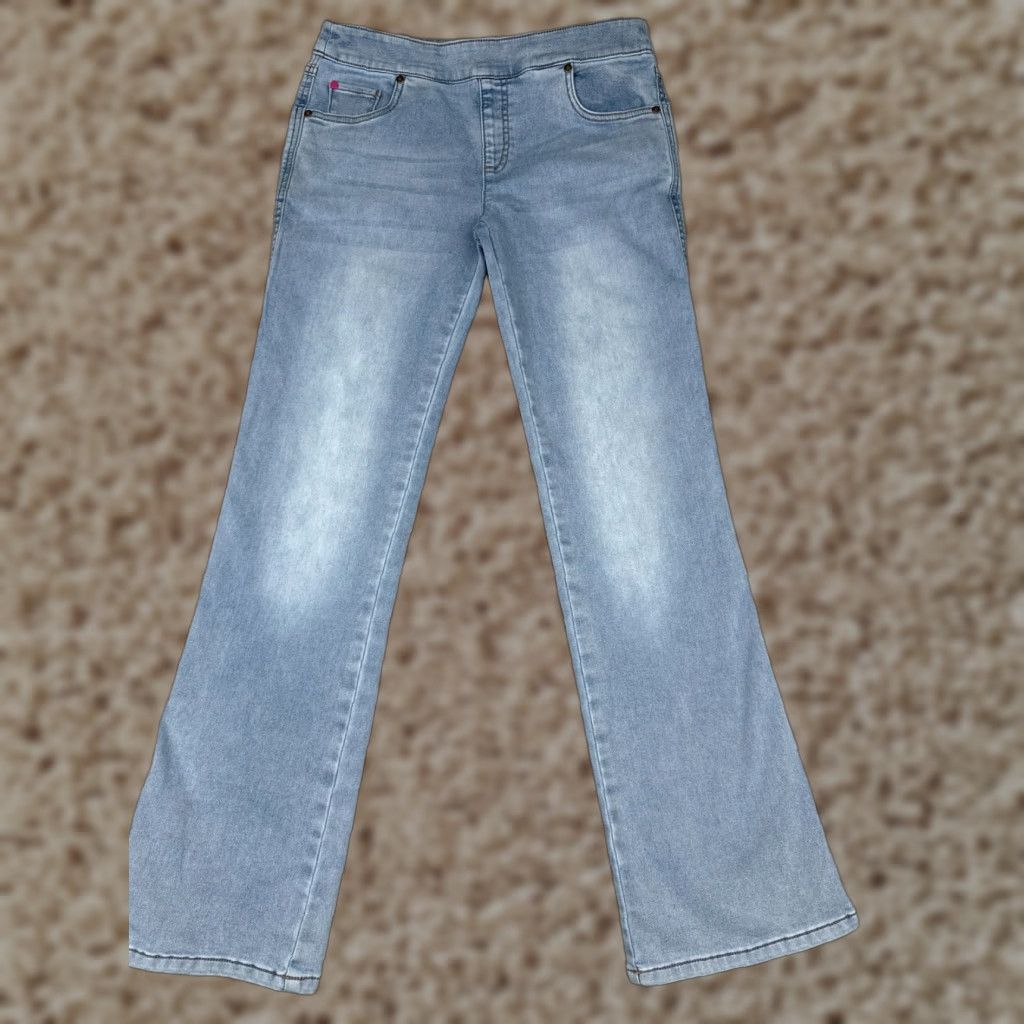 Vintage Panama Jeans Womens Jeans Blue Denim Pull On Low Rise Stretch 30x31 Regular 5-Pocket Design Bootcut Size 28" / US 6 / IT 42 - 1 Thumbnail