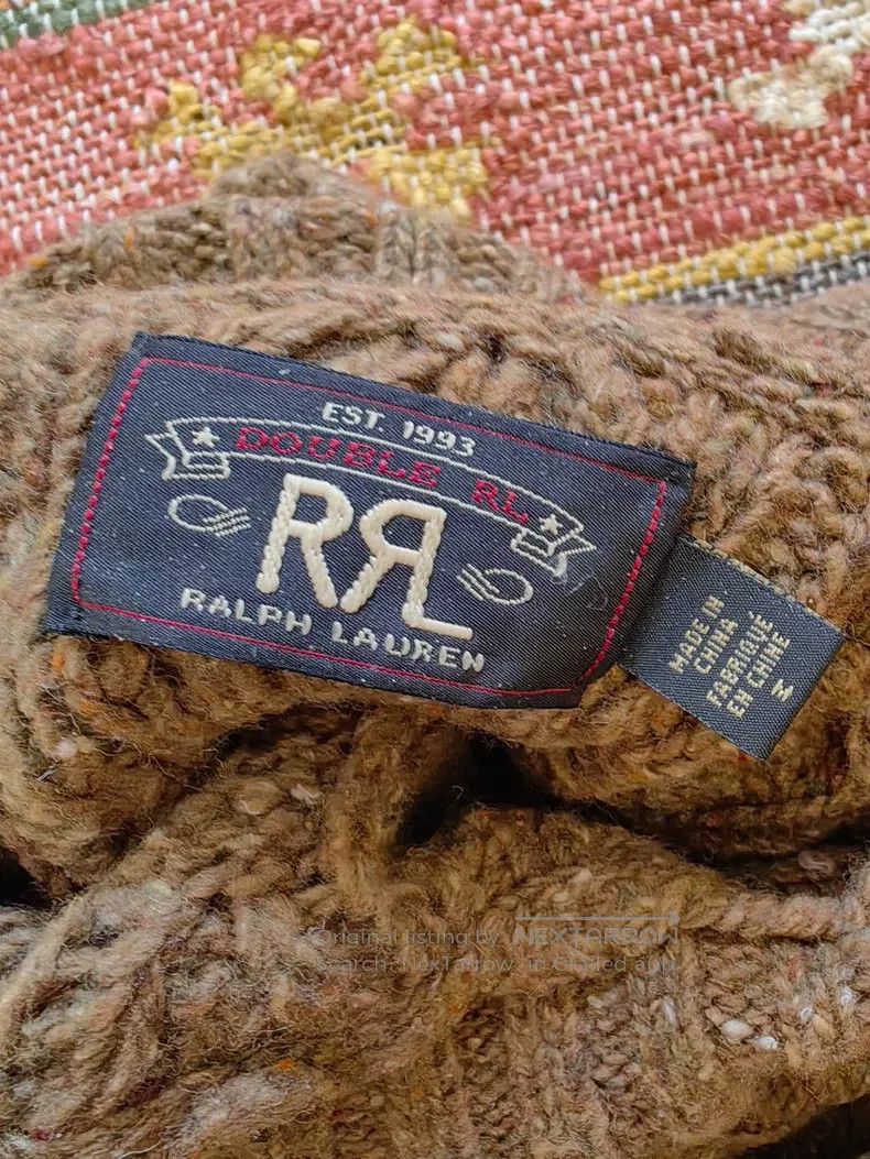 RRL Ralph Lauren RRL Ralph Lauren Vintage wool pullover with a twisted flor Size US M / EU 48-50 / 2 - 3 Thumbnail