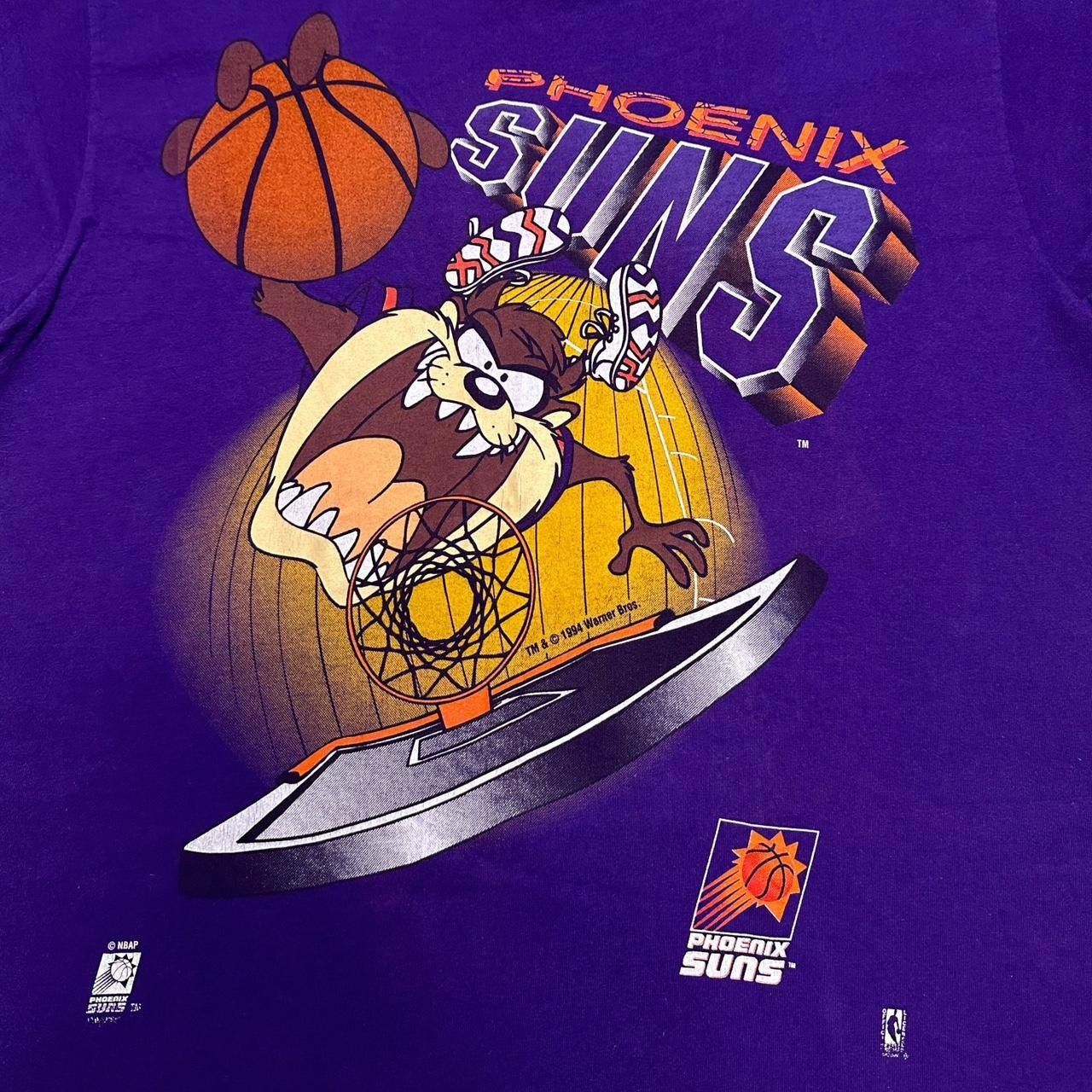 NBA × Vintage × Warner Bros Vintage Phoenix Suns Taz Double Sided T-Shirt Size US XL / EU 56 / 4 - 3 Thumbnail