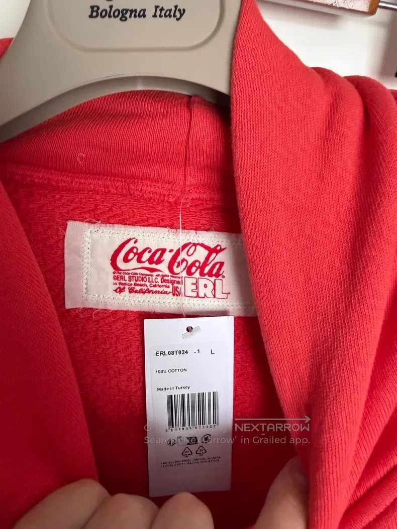 ERL ERL Red Coca-Cola collaboration hooded sweatshirt Size L / US 10 / IT 46 - 2 Thumbnail
