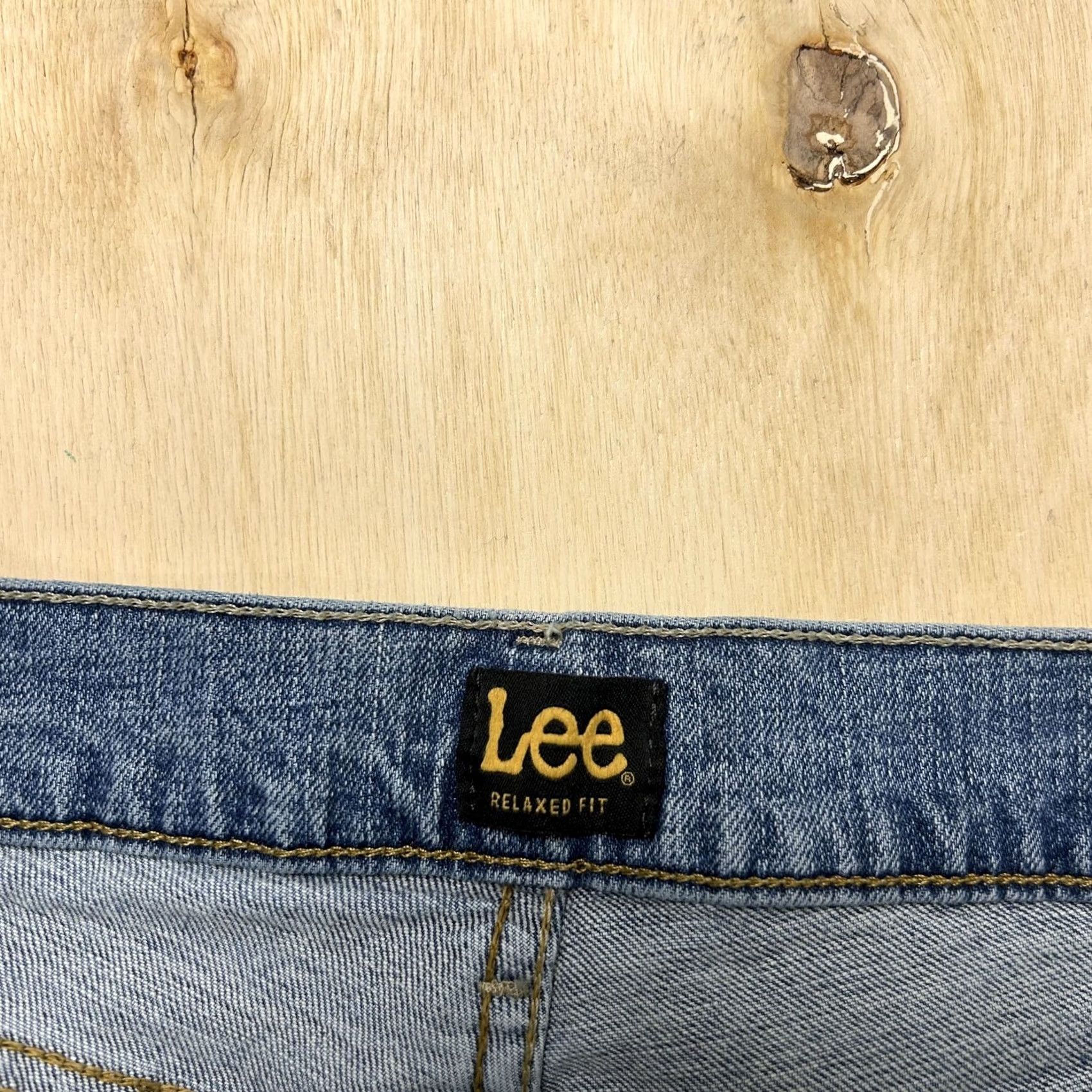 Lee Lee Mens Relaxed Fit Jeans Straight Stretch Denim Casual Blue Medium Wash 34x30 Size US 34 / EU 50 - 2 Thumbnail