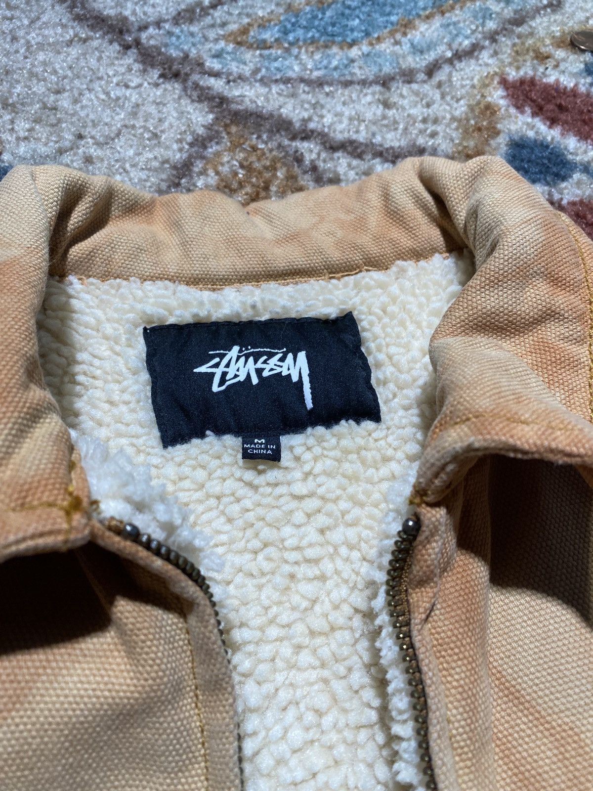 Stussy Stussy Shearling Dyed Trucker Jacket 'Brown' Size US M / EU 48-50 / 2 - 3 Thumbnail