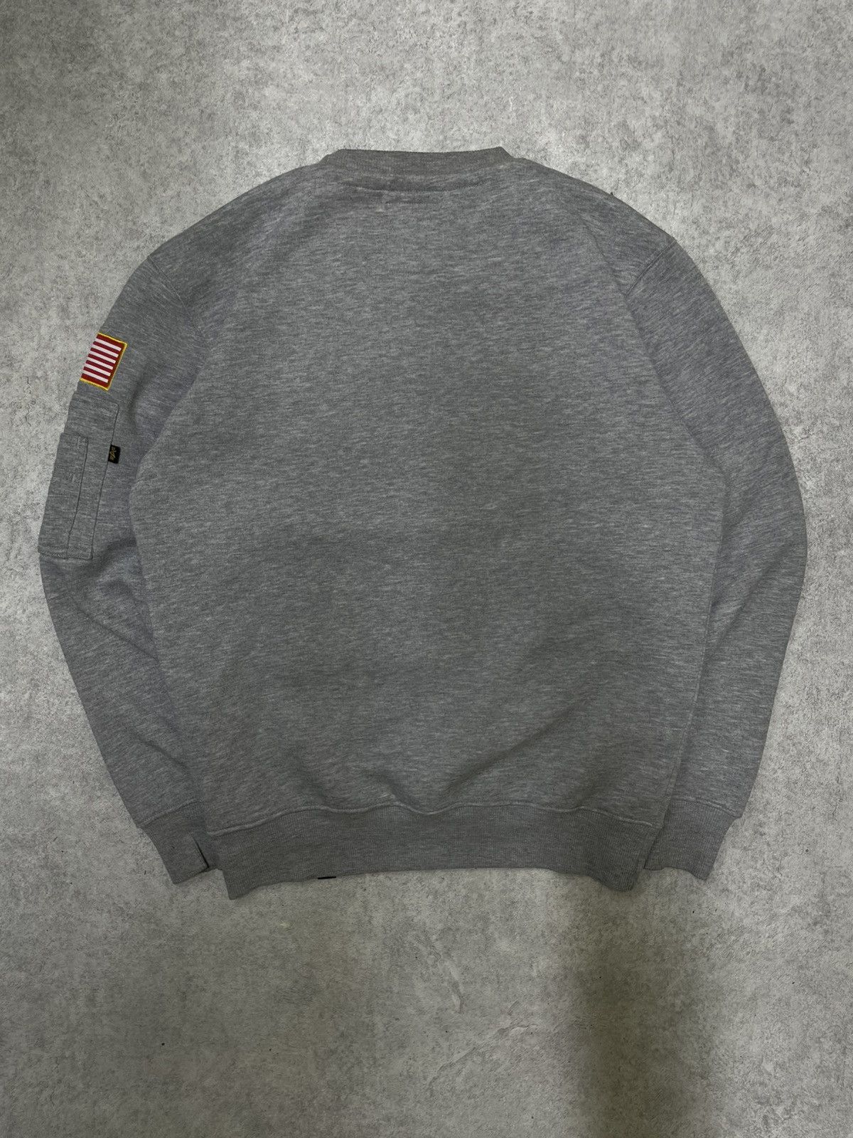 Alpha Industries × NASA Y2K Alpha Industries Grey Sweatshirt NASA Logo Size US M / EU 48-50 / 2 - 9 Thumbnail