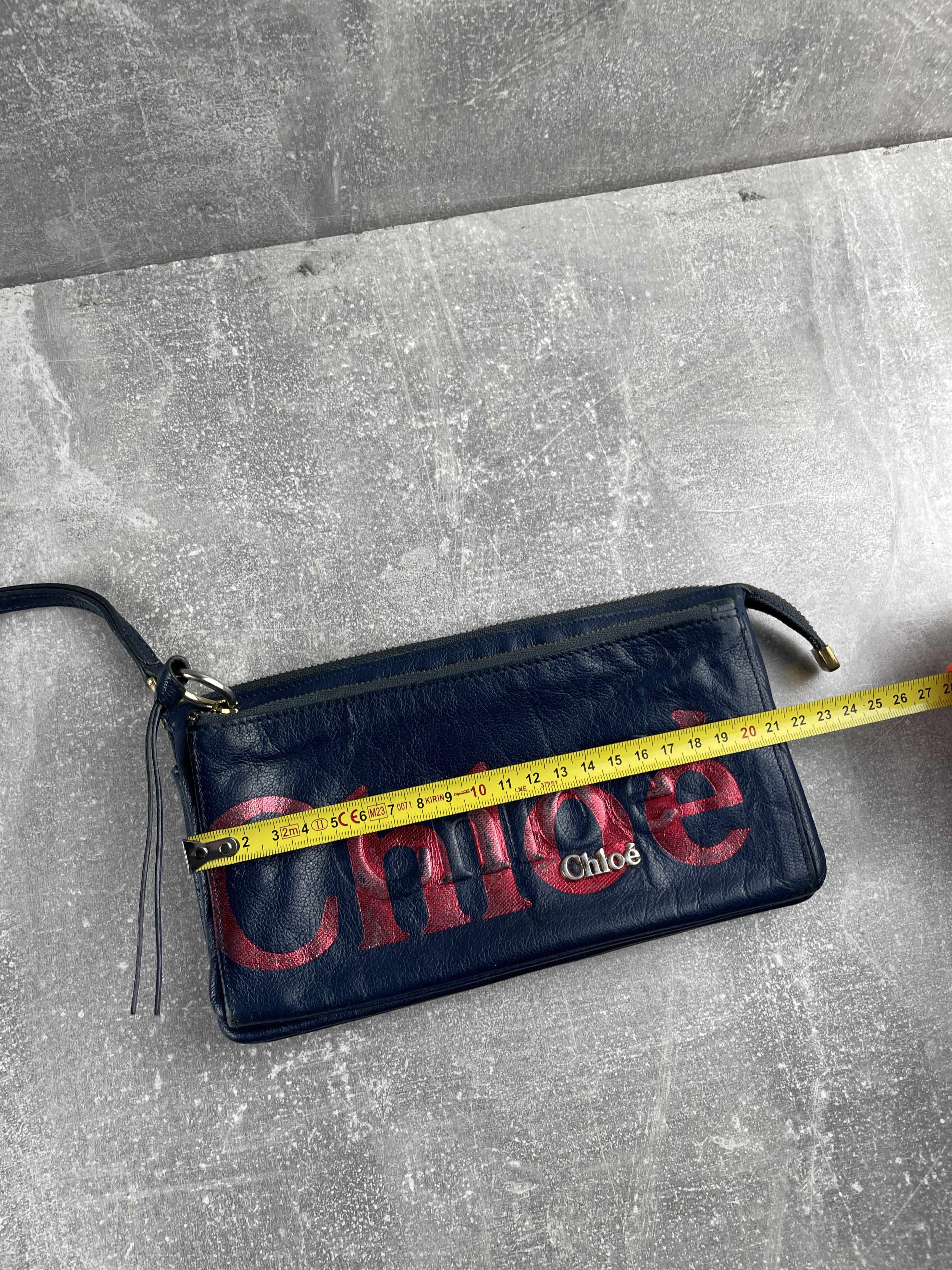 Chloe Chloe vintage 00s leather blue clutch bag wallet italy made Size ONE SIZE - 14 Thumbnail