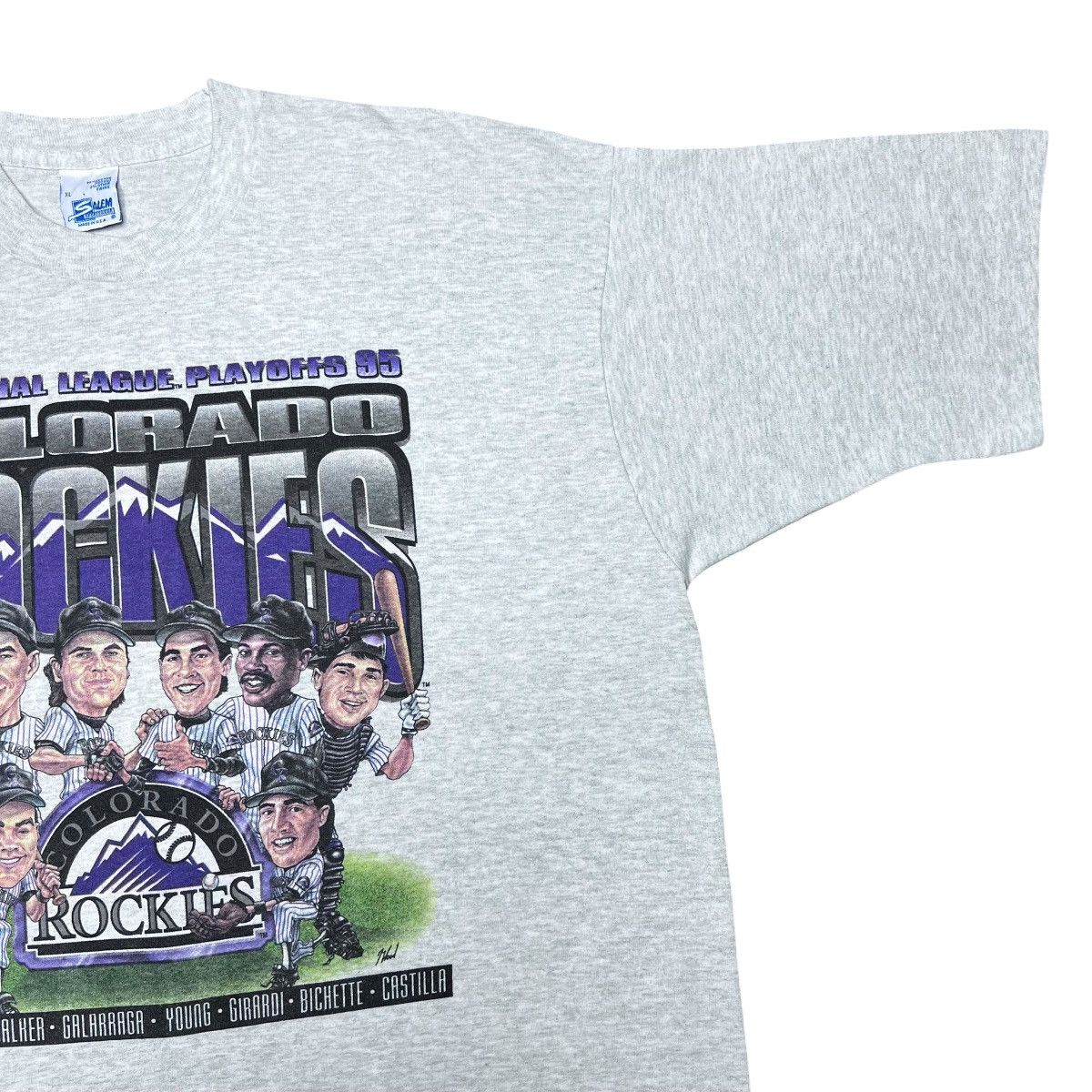 Salem Sportswear 1995 MLB Colorado Rockies Characters Salem Sportswear Tee Size US XL / EU 56 / 4 - 5 Thumbnail