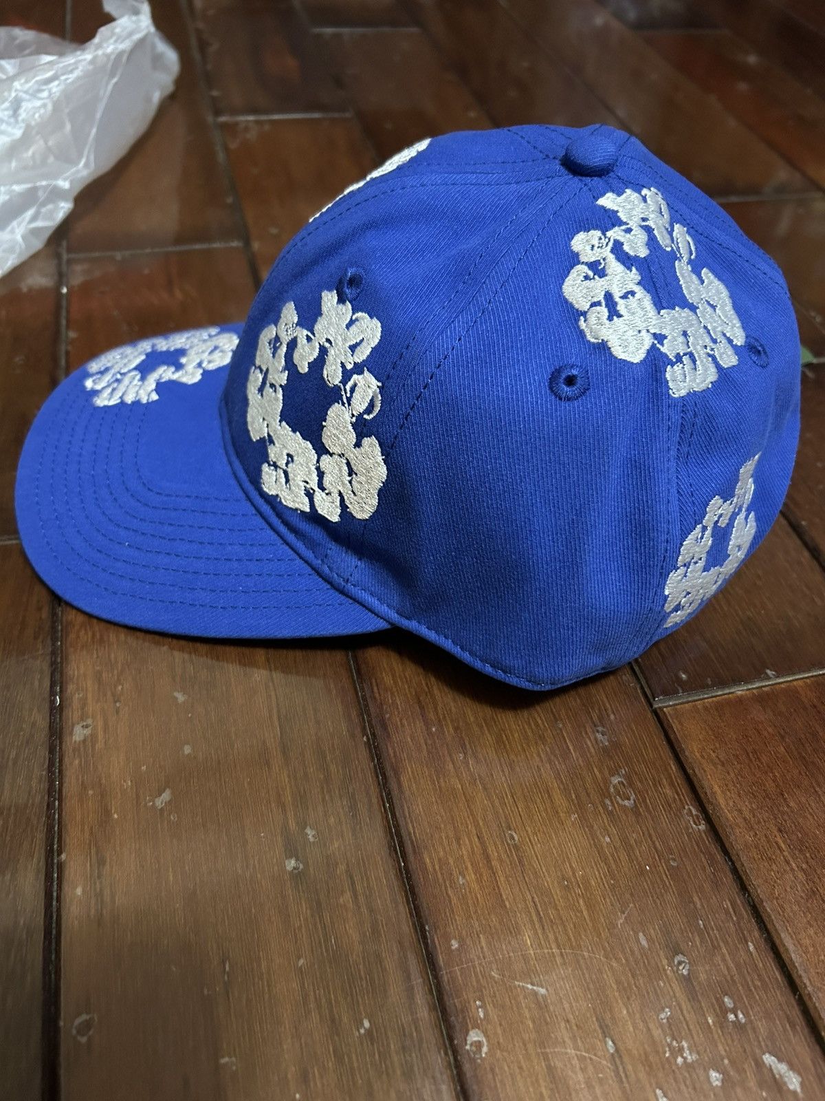 DENIM TEARS Denim Tears The Cotton Wreath Cap Blue Size ONE SIZE - 4 Thumbnail