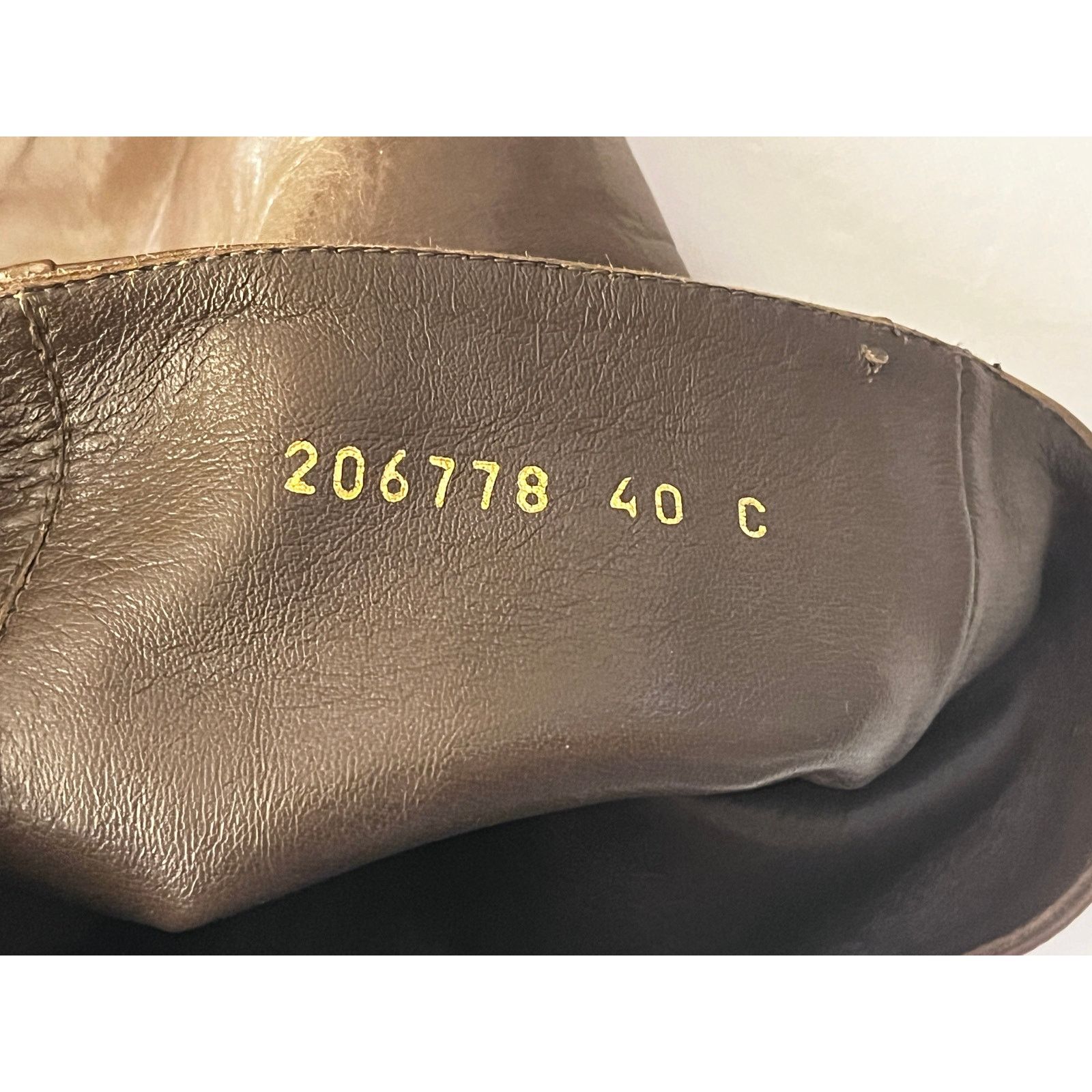Gucci Gucci Knee High Leather Boots Size: 40C/10 Olive Brown Size US 10 / IT 40 - 8 Thumbnail