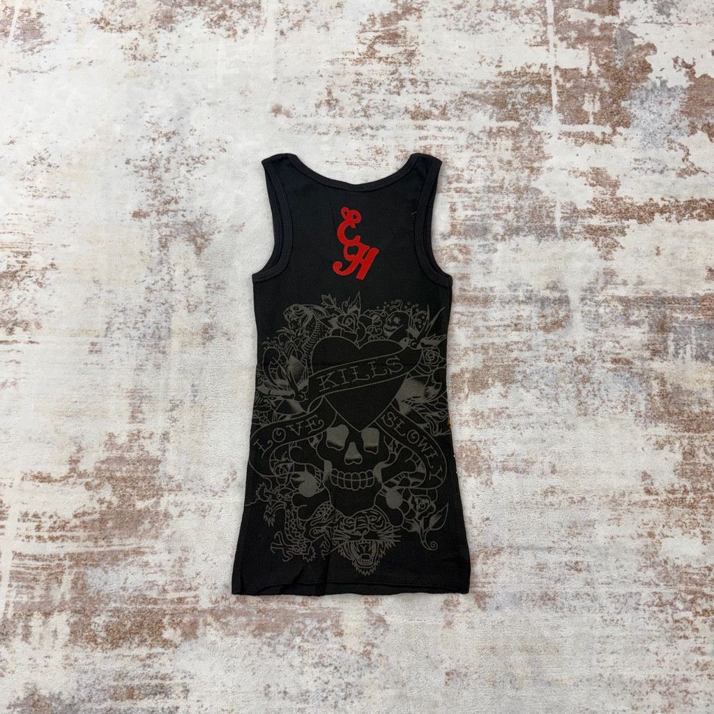 Ed Hardy 2000s Vintage Ed Hardy by Christian Audigier Tank Tops L Size L / US 10 / IT 46 - 2 Thumbnail