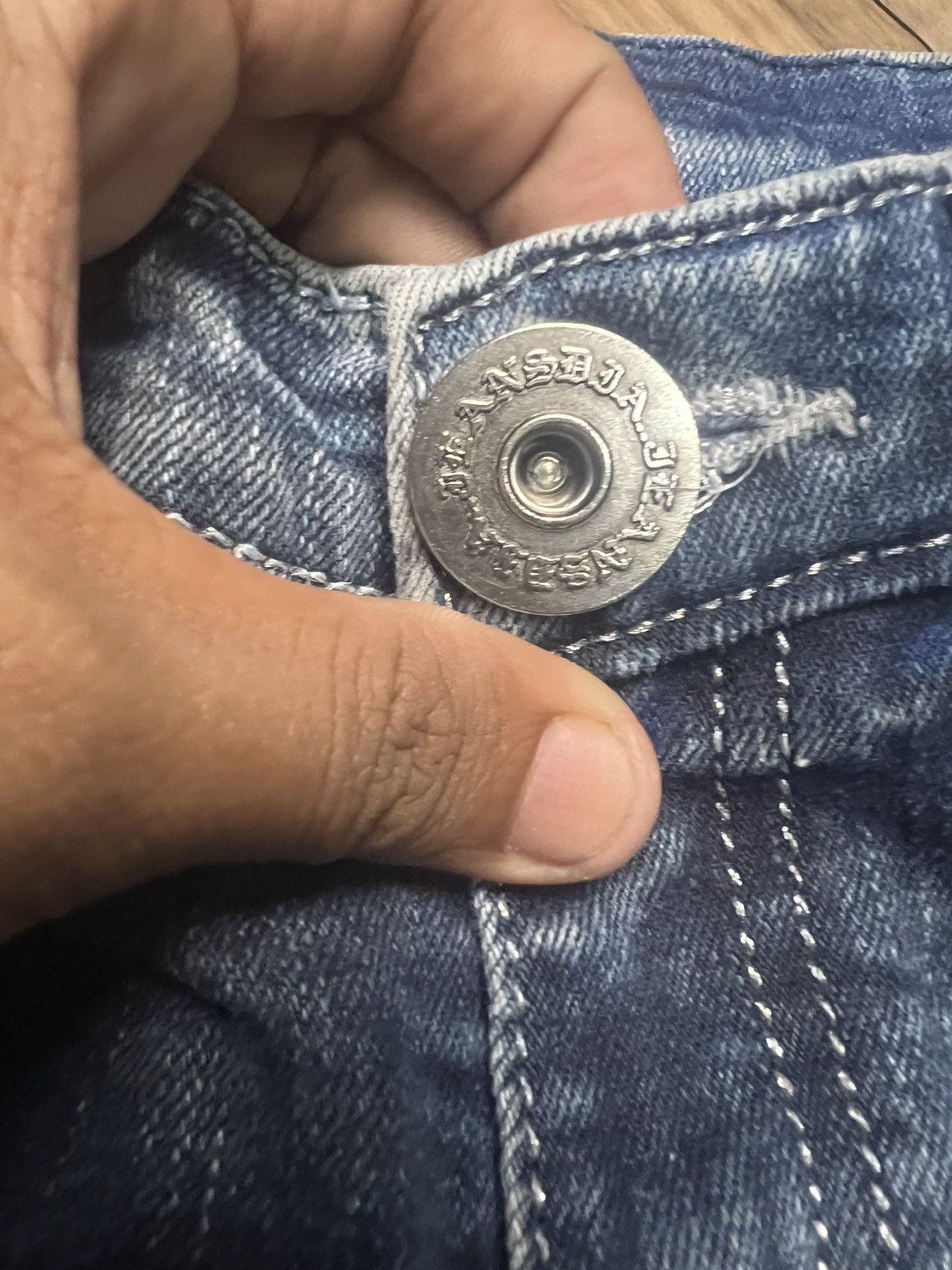 Japanese Brand d.i.a. Ripped Distressed Skinny Jeans Korean Streetwear (42) Size 26" / US 2 / IT 38 - 9 Thumbnail