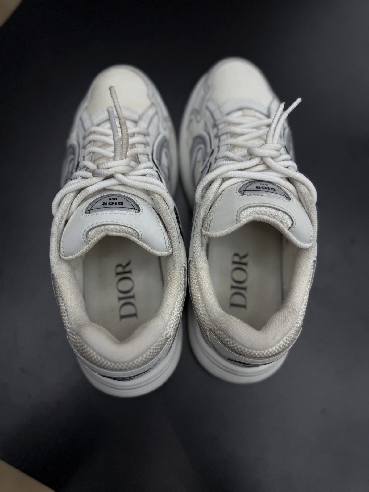Dior Dior B30 White Reflective Silver Size 40EU/7US $1200 Retail Size US 7 / EU 40 - 15 Thumbnail