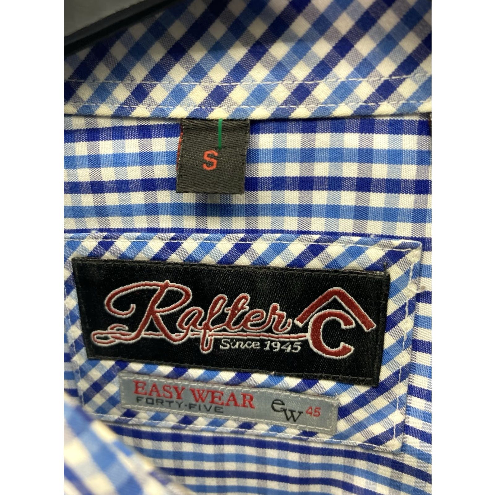 Vintage VINTAGE Cavenders Rafter C Western Shirt Men Size Small Blue Check Button Long Sleeve Size US S / EU 44-46 / 1 - 5 Thumbnail