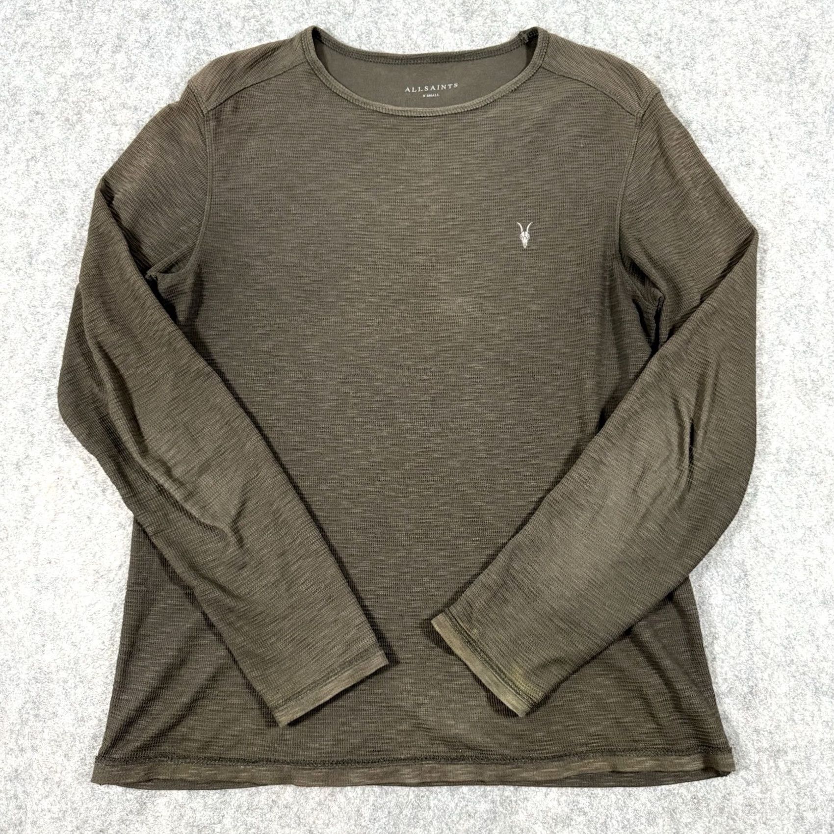 Allsaints AllSaints Sweatshirt Crew Neck Long Sleeve Textured XS Green Mens XS Green Long Sleeve Crew Neck Textured Sweatshirt AllSaints Men XS Green Size US XS / EU 42 / 0 - 3 Thumbnail