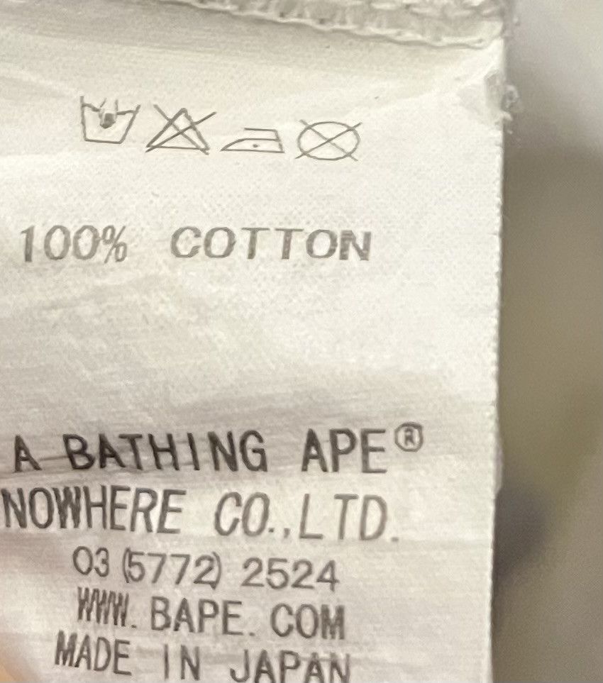 Bape Bape logo tee shirt Size US S / EU 44-46 / 1 - 6 Thumbnail