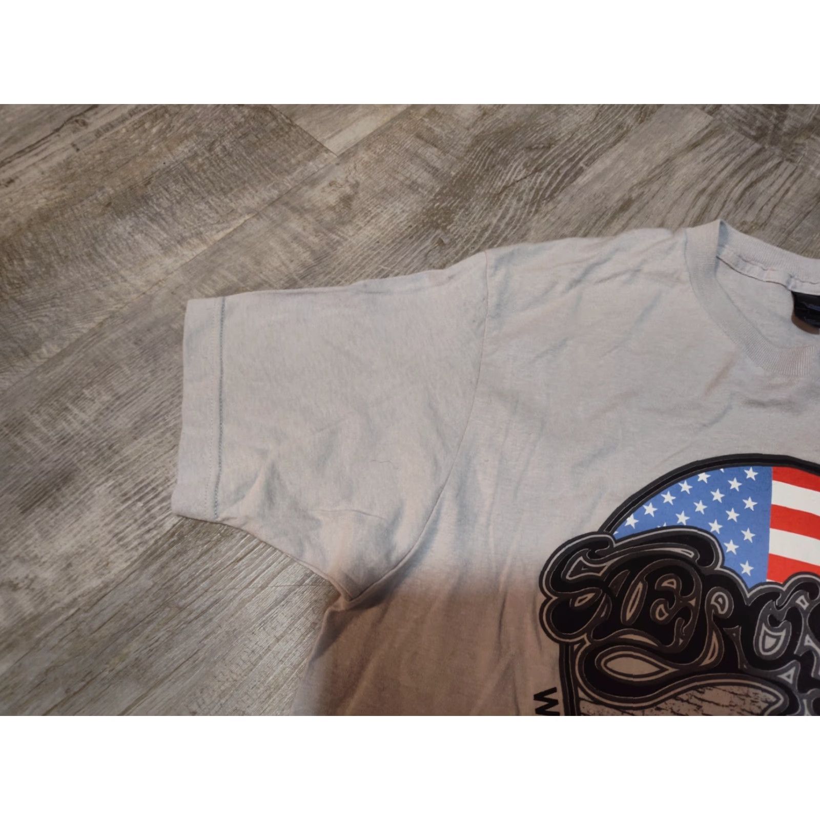 Tultex Aerosmith Graphic Print T-Shirt Men Large Cream Rock Band Tee Size US L / EU 52-54 / 3 - 7 Thumbnail
