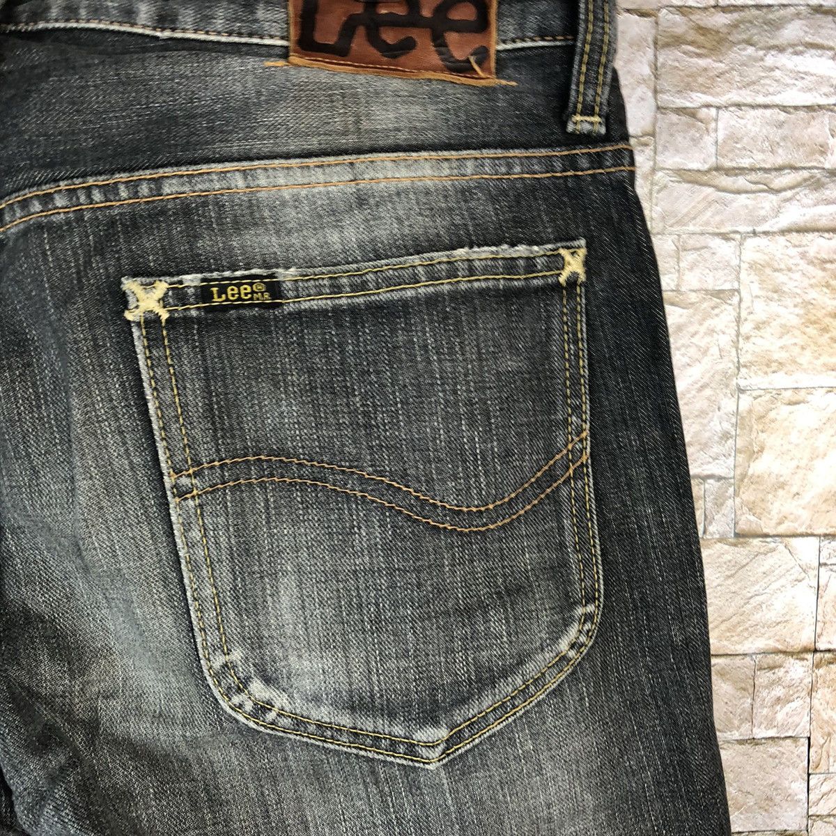 Japanese Brand Lee vintage faded Black Denim Pants #A1003 Size US 31 - 16 Thumbnail