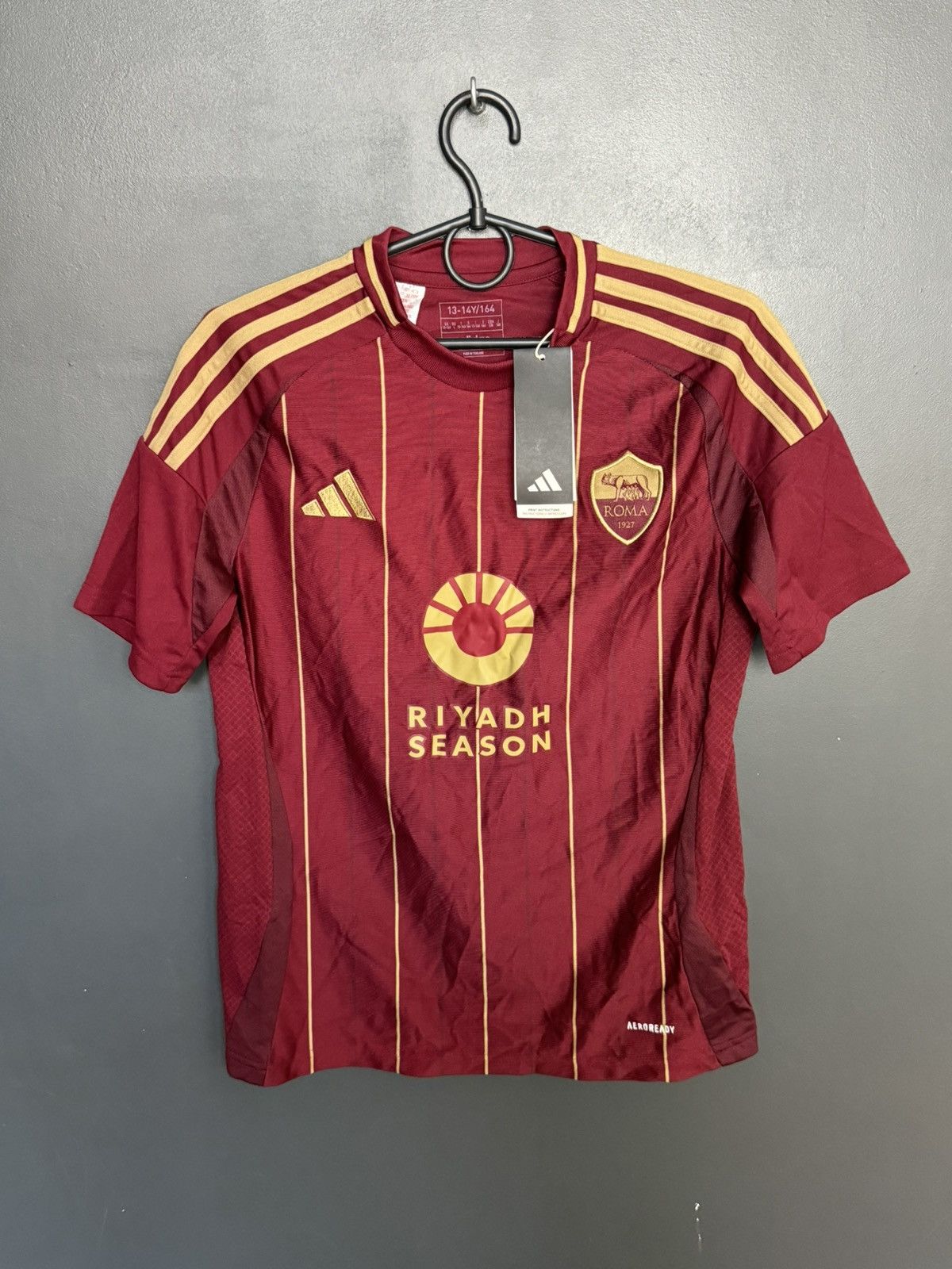 Adidas KIDS New AS Roma 24/25 Home Football Jersey T-Shirt Size US XS / EU 42 / 0 - 1 Thumbnail