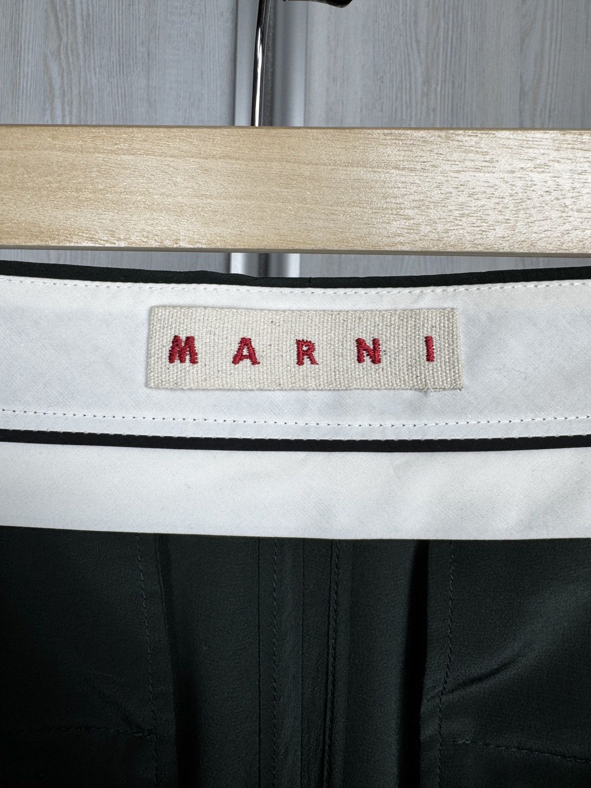 Marni Marni green 100% silk women’s pants size 40 Size 27" / US 4 / IT 40 - 7 Thumbnail