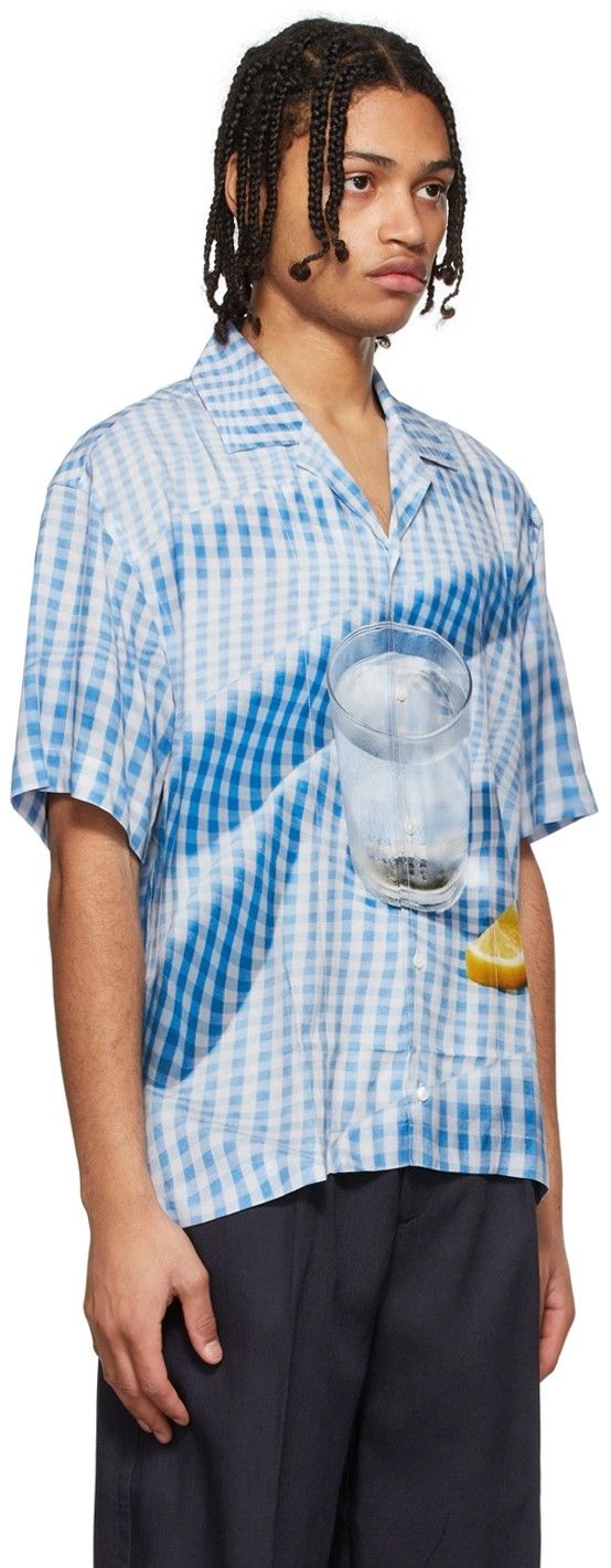 Jacquemus o1mle0526 La Chemise Jeans Printed Shirt in Multicolor Size US M / EU 48-50 / 2 - 2 Thumbnail