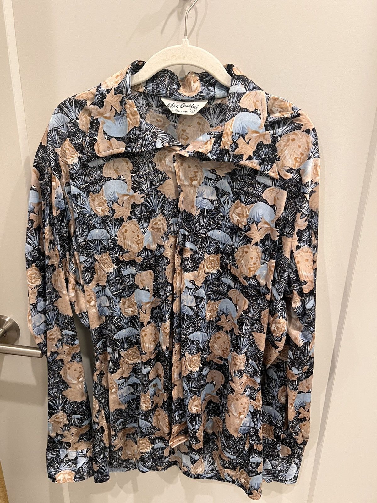 Oleg Cassini × Vintage Oleg Cassini vintage 70s silk shirt Size US L / EU 52-54 / 3 - 1 Thumbnail