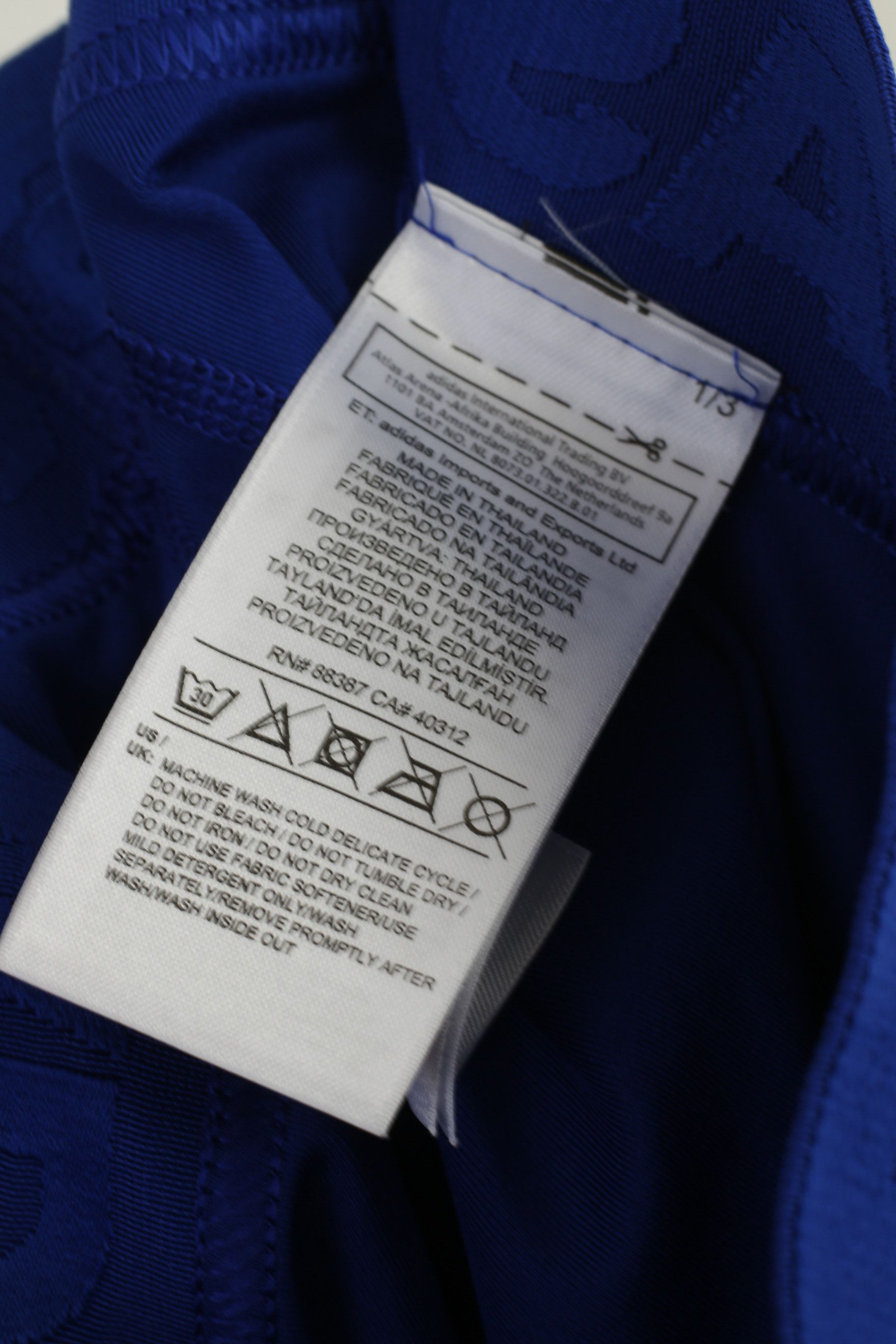 Adidas Adidas Women 36 S Leggings Blue Techfit 8403 Size 25" / US 0 / IT 36 - 4 Thumbnail