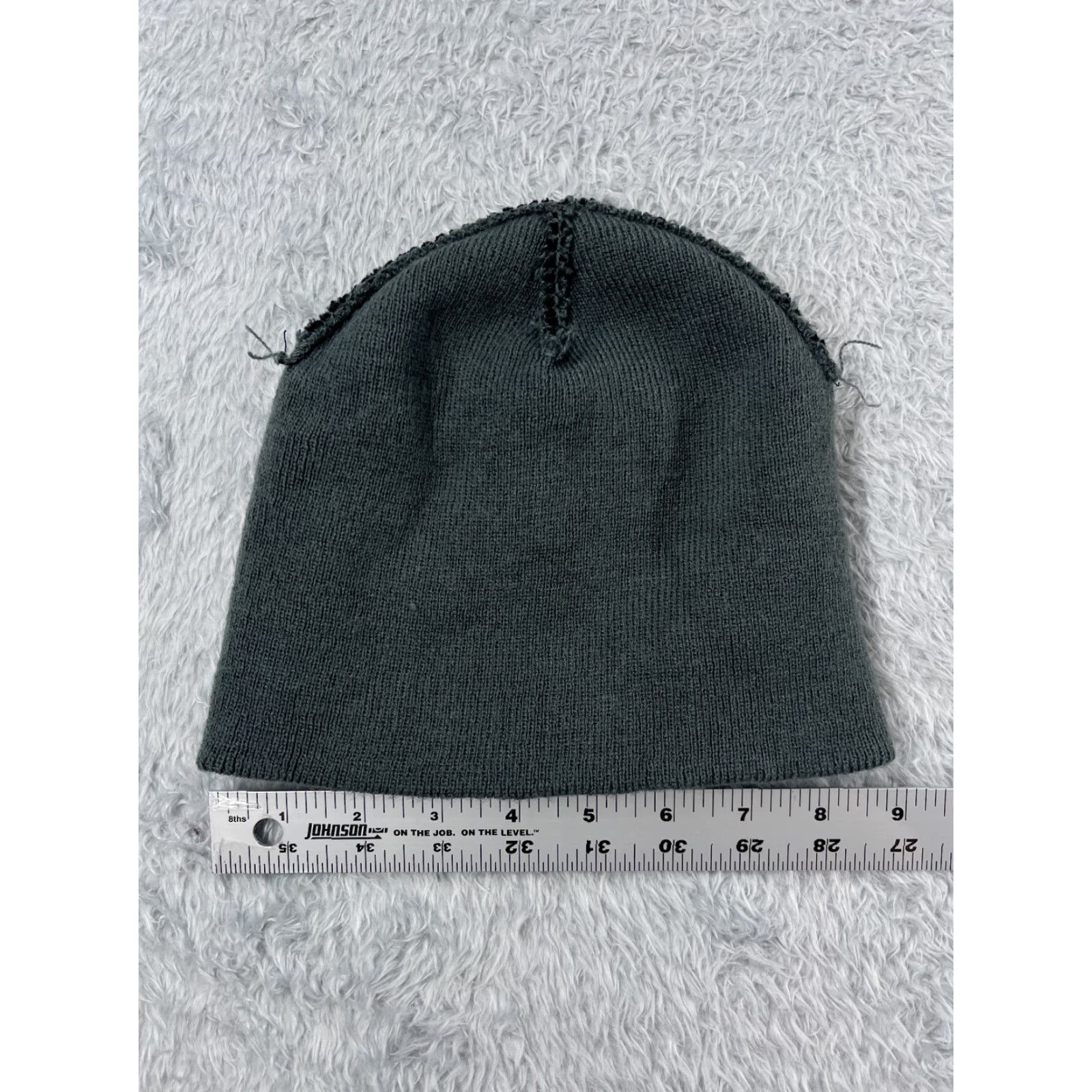 Fila FILA Beanie Adult One Size Gray Black Stripe Knit 100% Acrylic Beanie Mens Winter Knit Hat Shirt? Size ONE SIZE - 4 Thumbnail