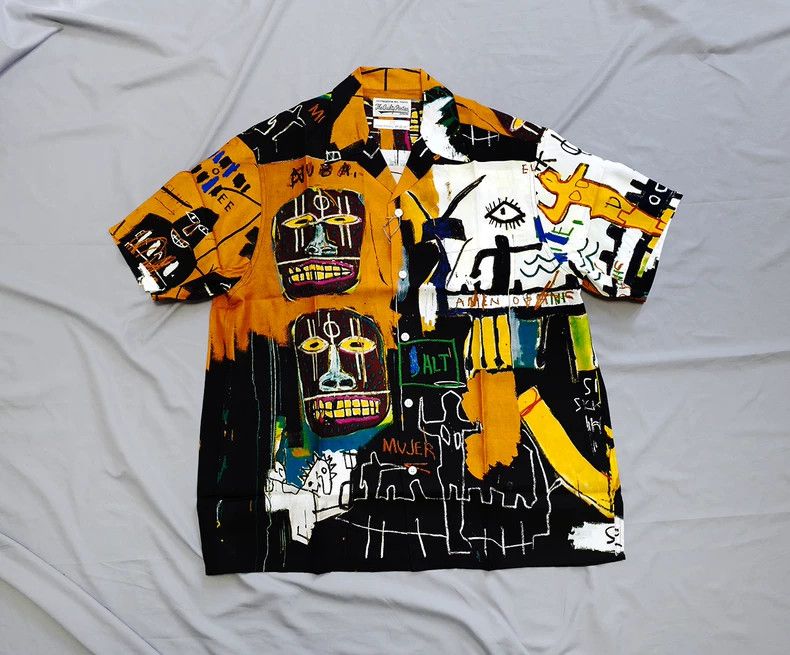 Wacko Maria WACKO MARIA Basquiat Short Sleeve Shirt 21ss Hawaiian Shir Size US M / EU 48-50 / 2 - 2 Thumbnail